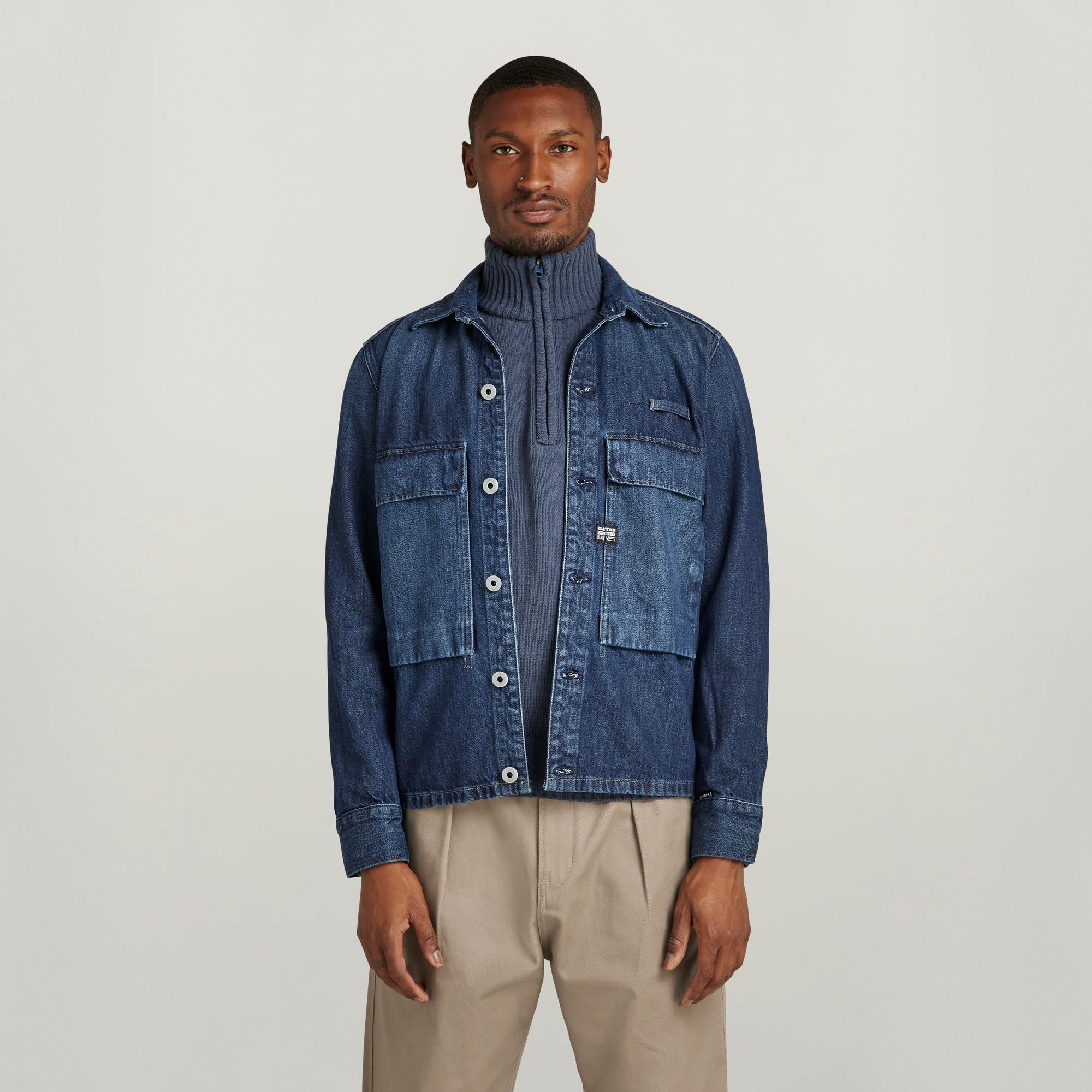 

Unisex Pocketony Service Overshirt - Donkerblauw - Dames