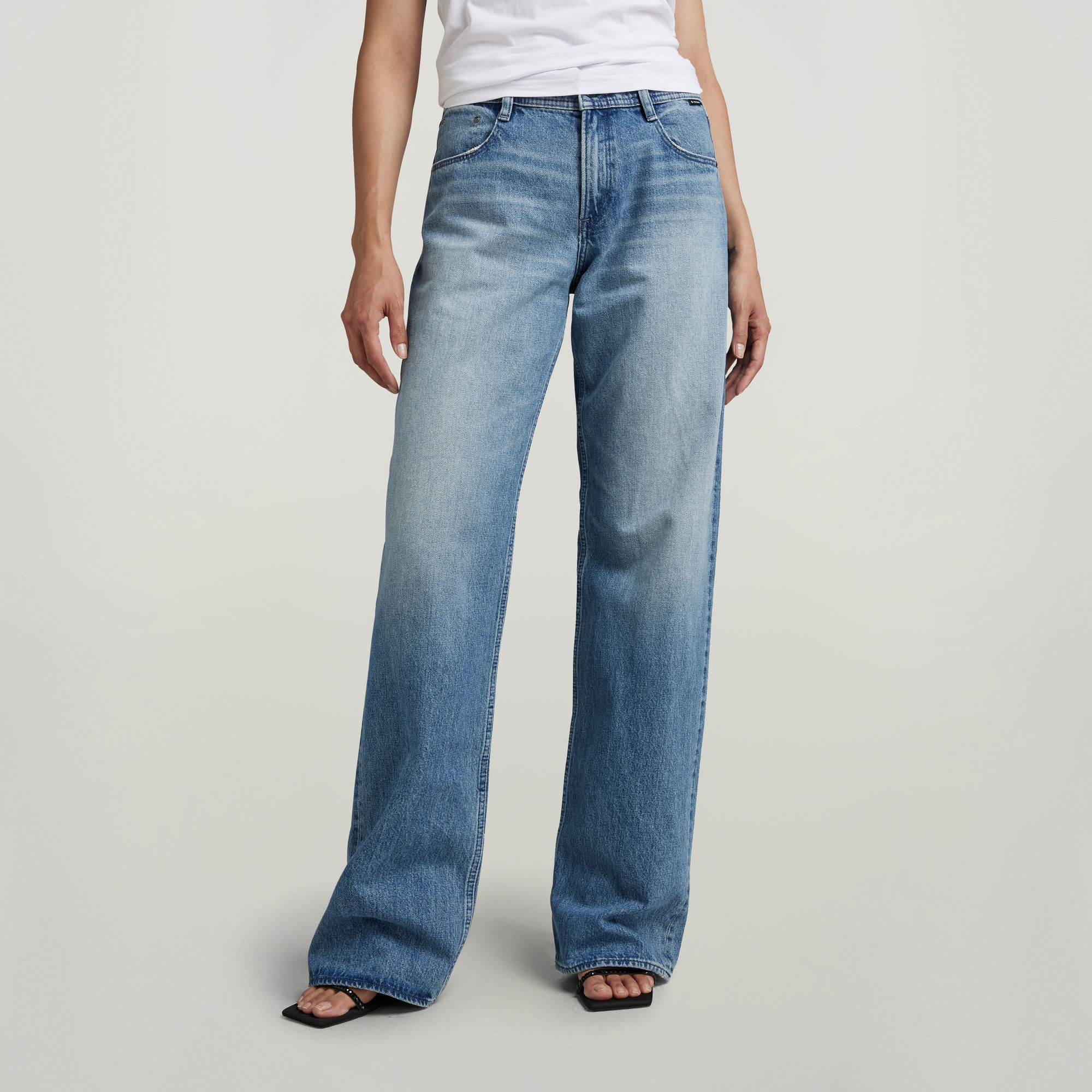 

Judee Low Waist Loose Jeans - Lichtblauw - Dames