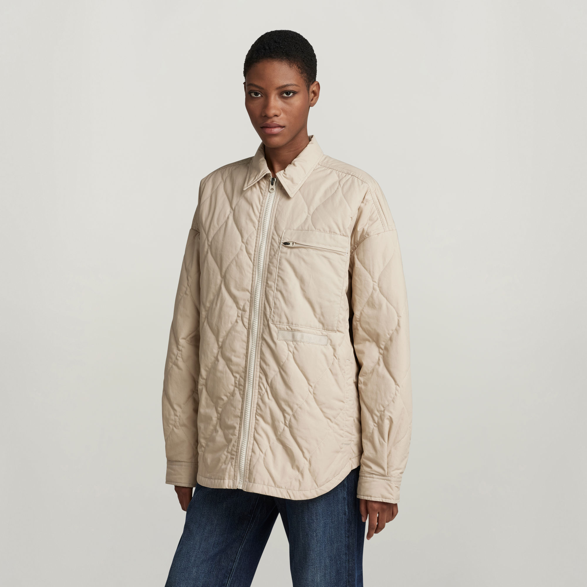 Unisex Postino Oversized Jacke 2.0 - Beige - Herren