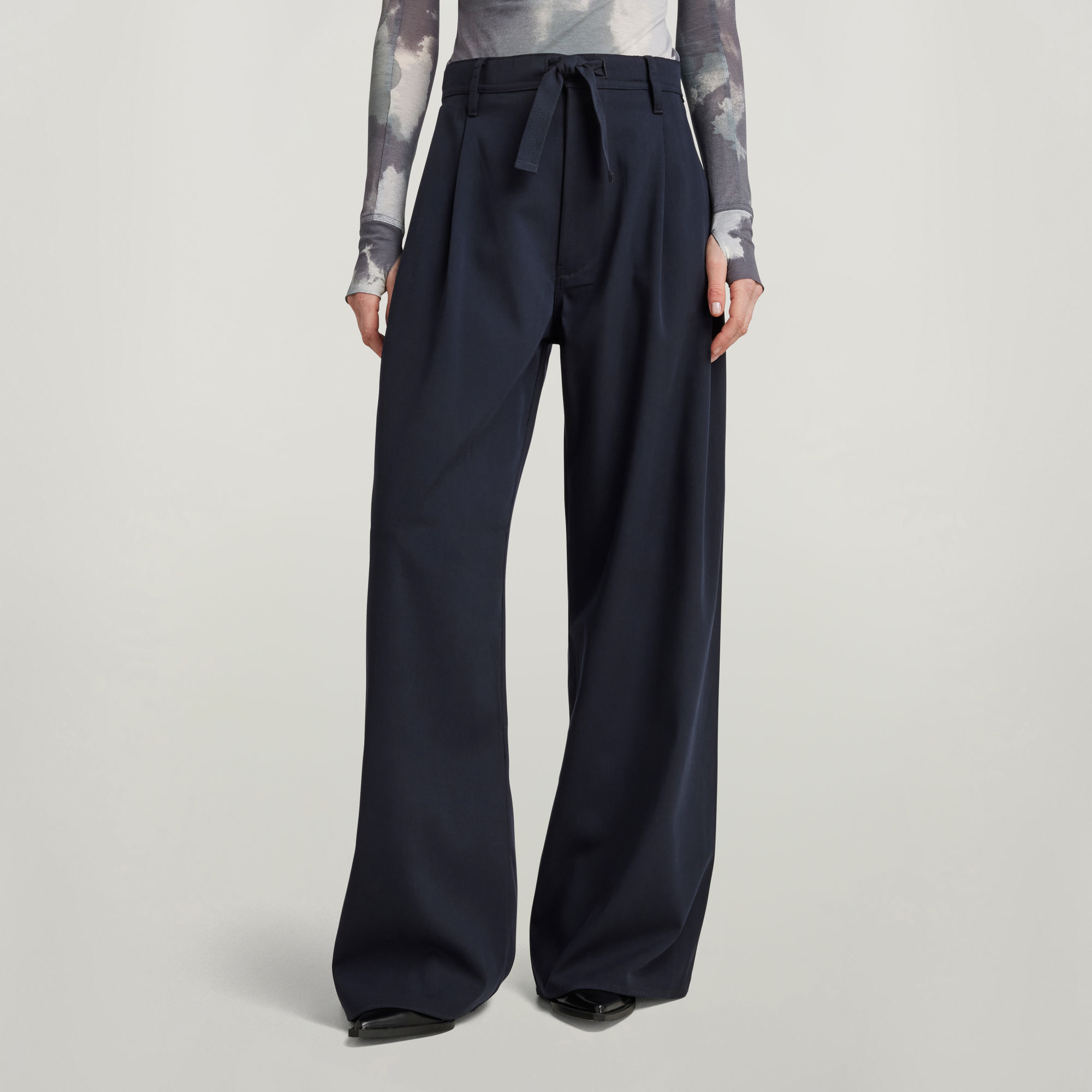 G-Star RAW Paperbag Broek Donkerblauw Dames