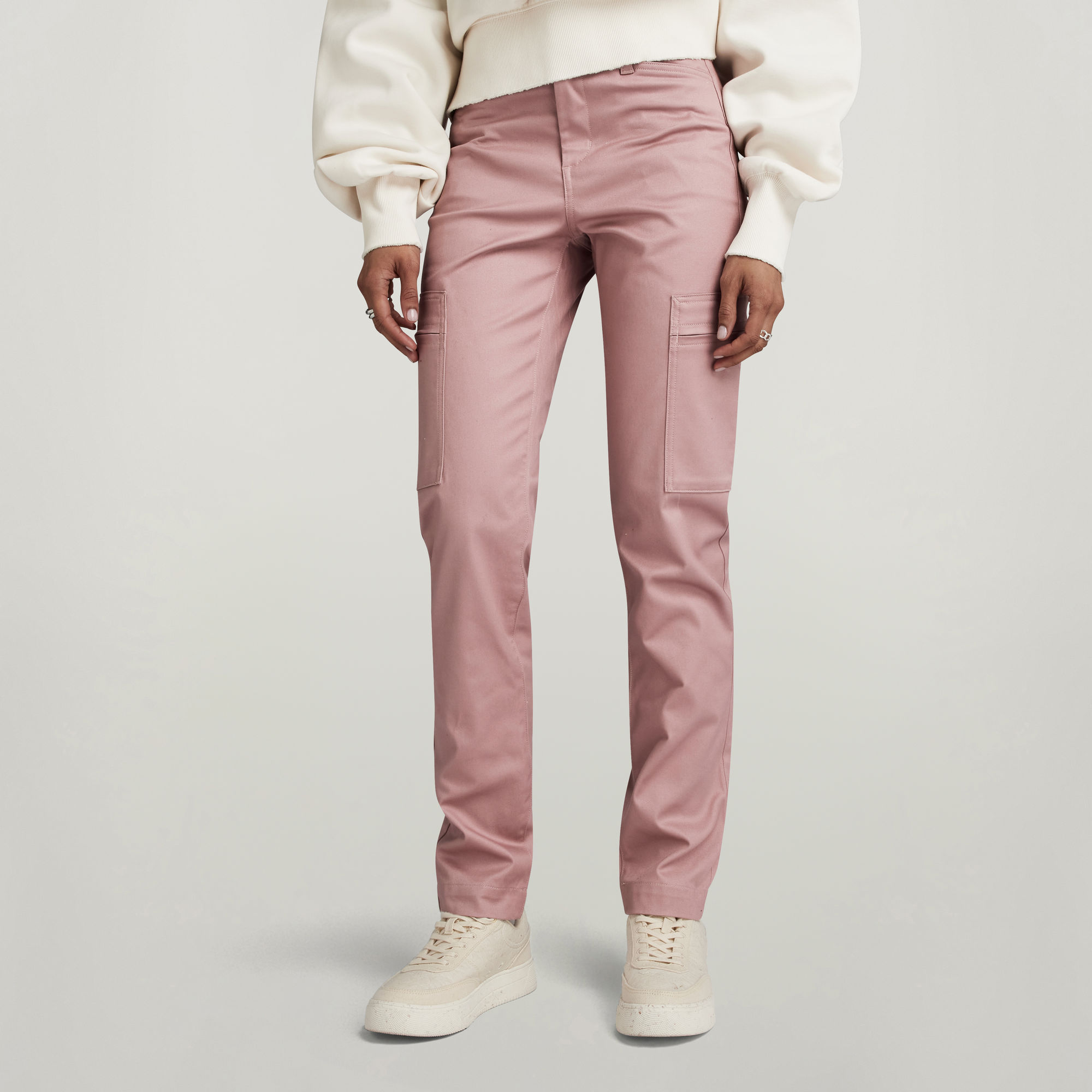 

Slim Cargo Pants - Pink - Women