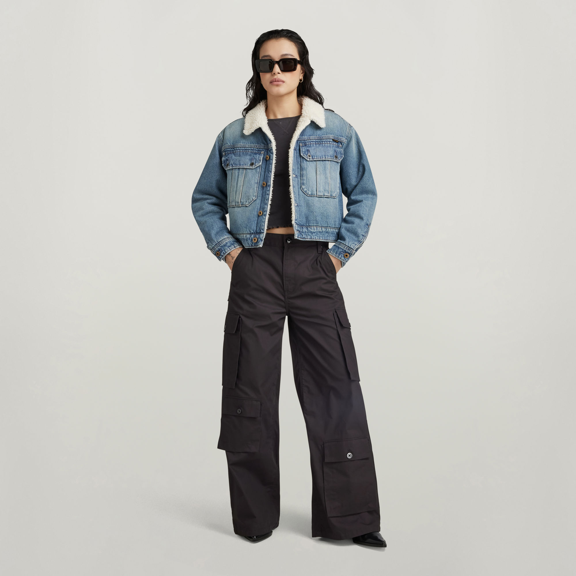 

Mega Cargo Broek - Zwart - Dames