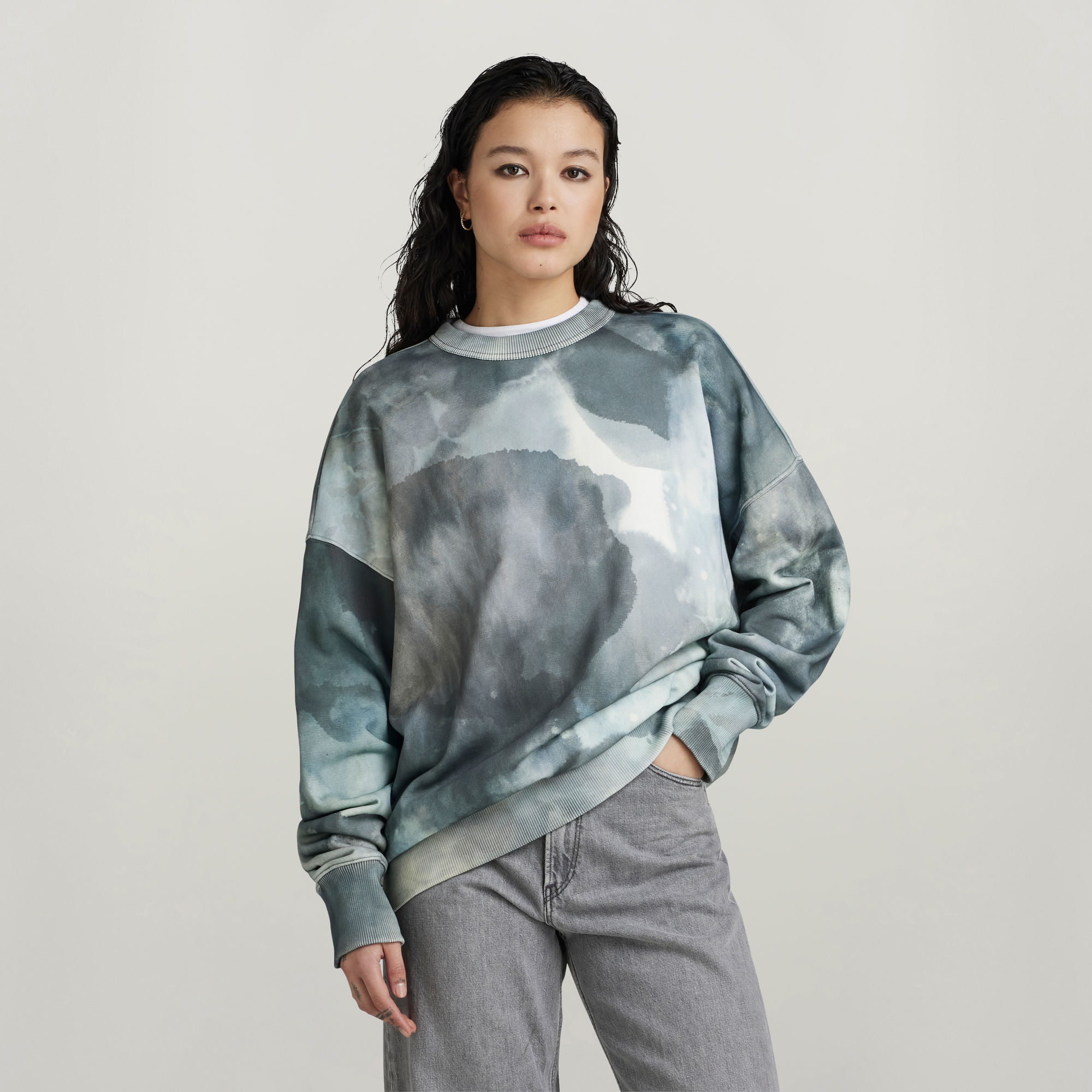 

Printed XXL Sweatshirt - Mehrfarbig - Damen