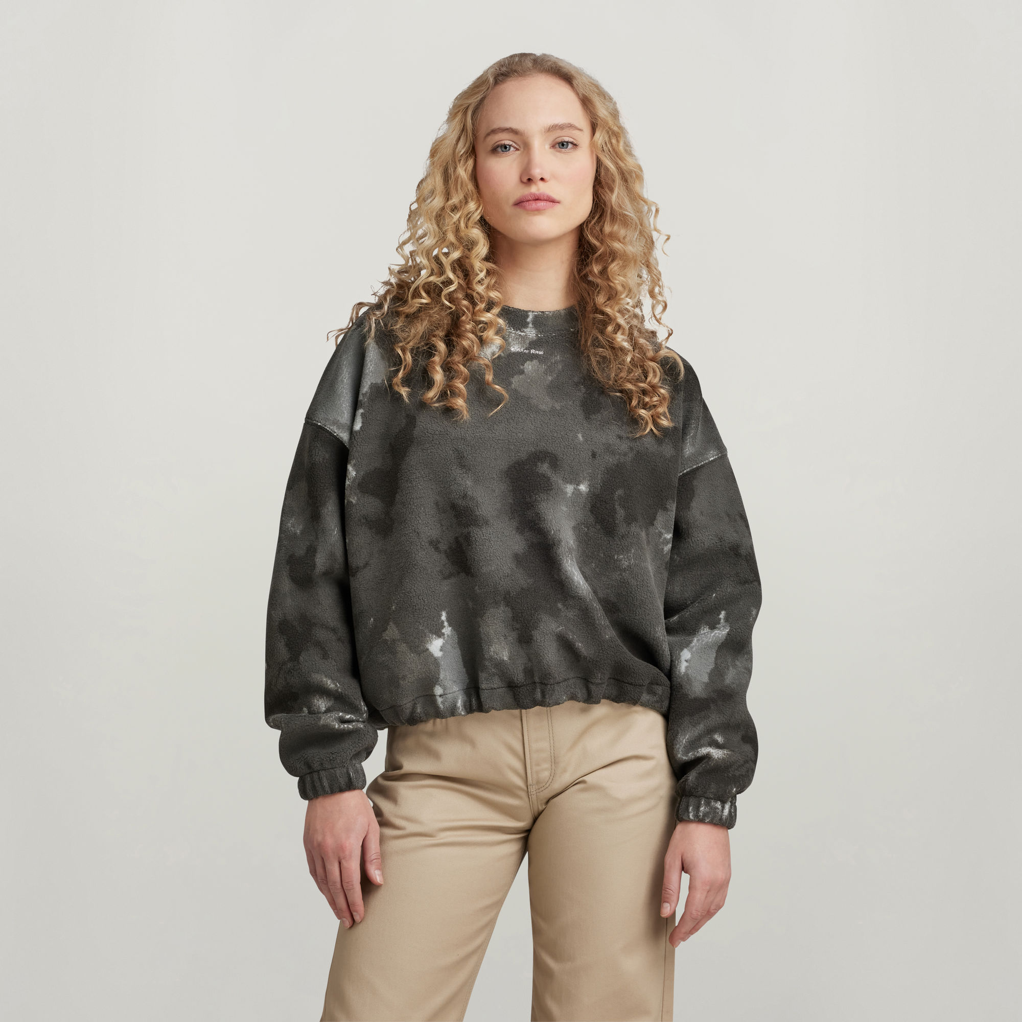 Fleece AOP XXL Sweatshirt - Mehrfarbig - Damen