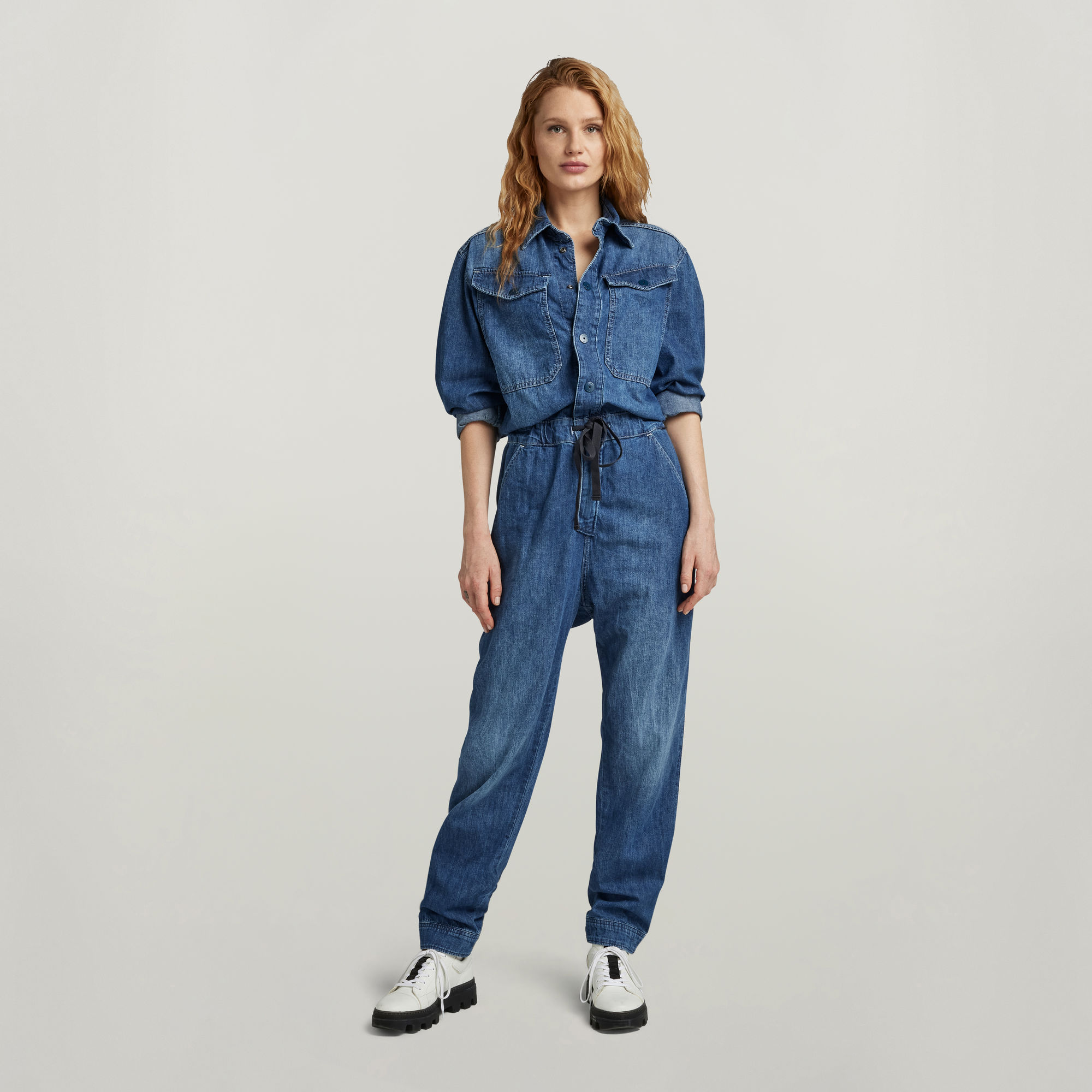 

Boiler Suit - Midden blauw - Dames