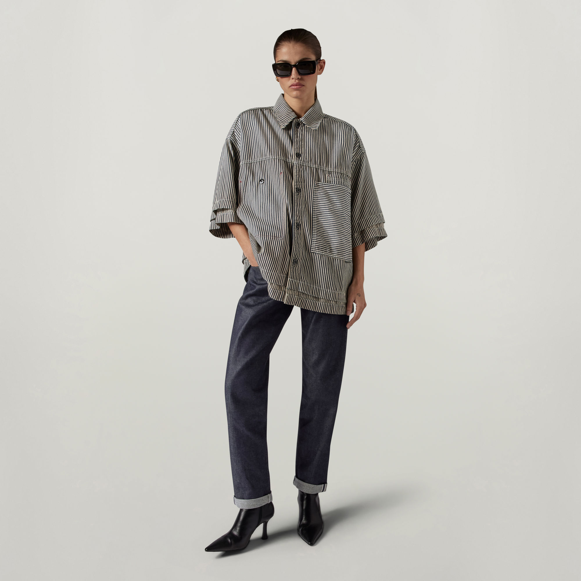 

Unisex Premium E Double Shirt - Medium blue - Women