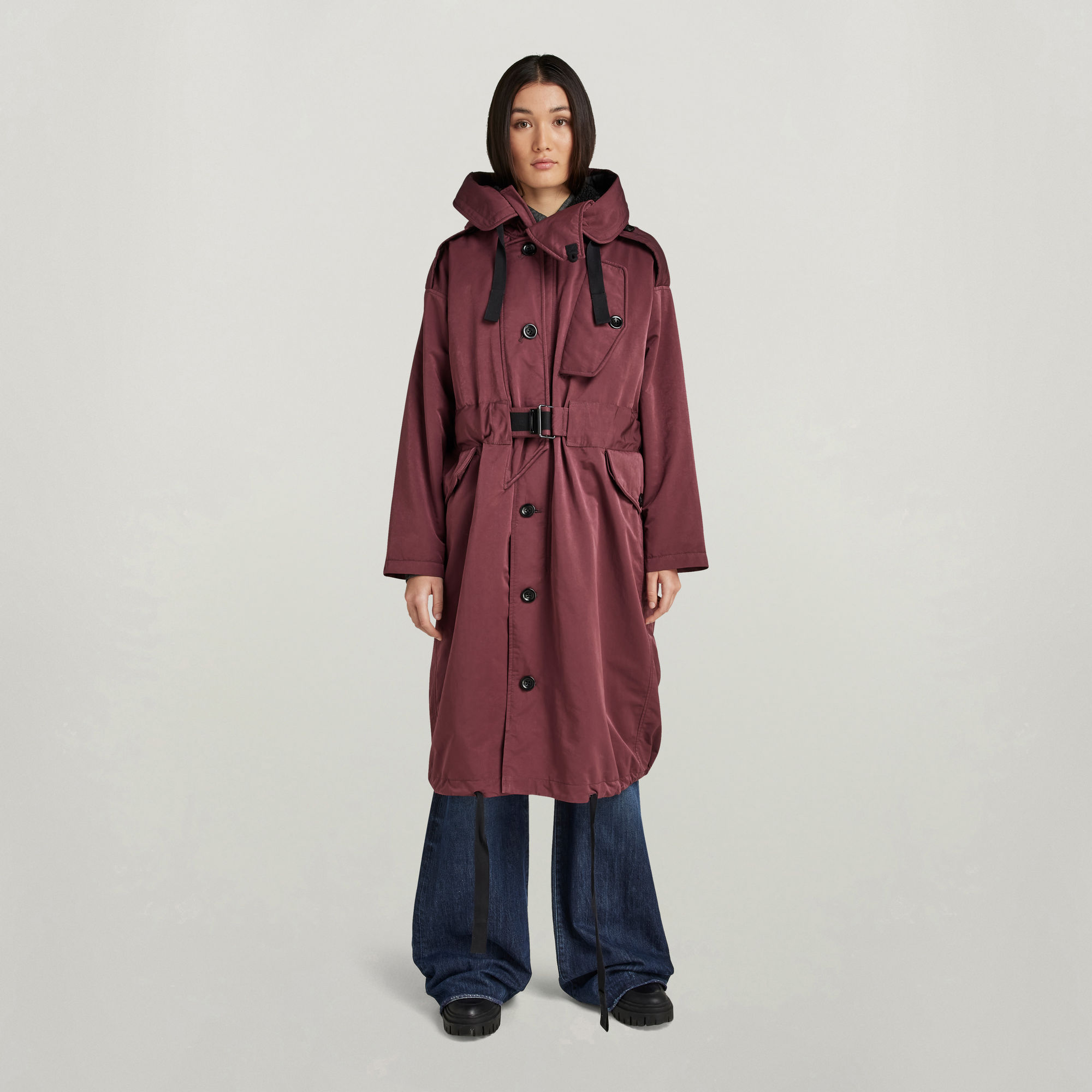 

Long Parka - Purple - Women