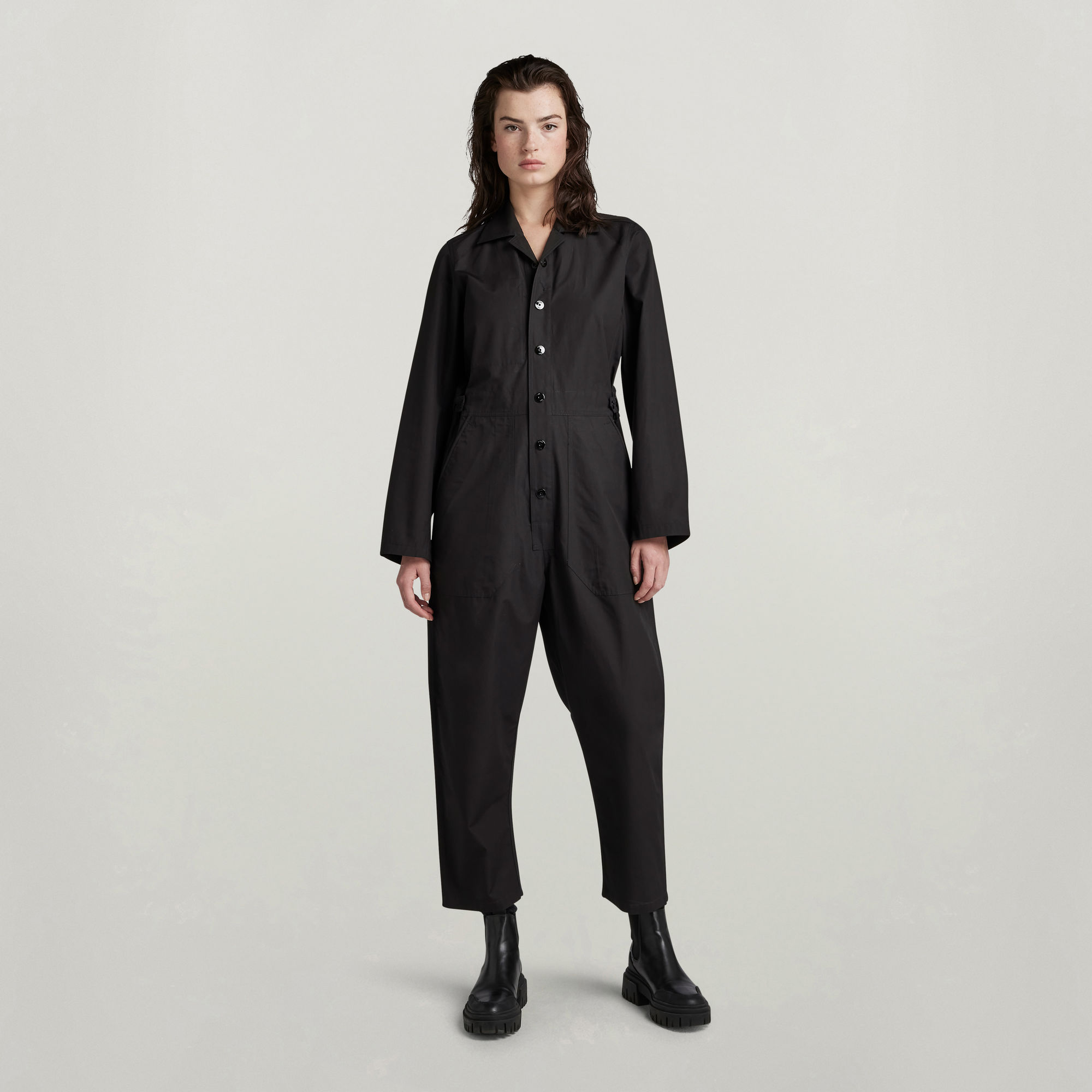 

Relaxed Jumpsuit - Black - Women