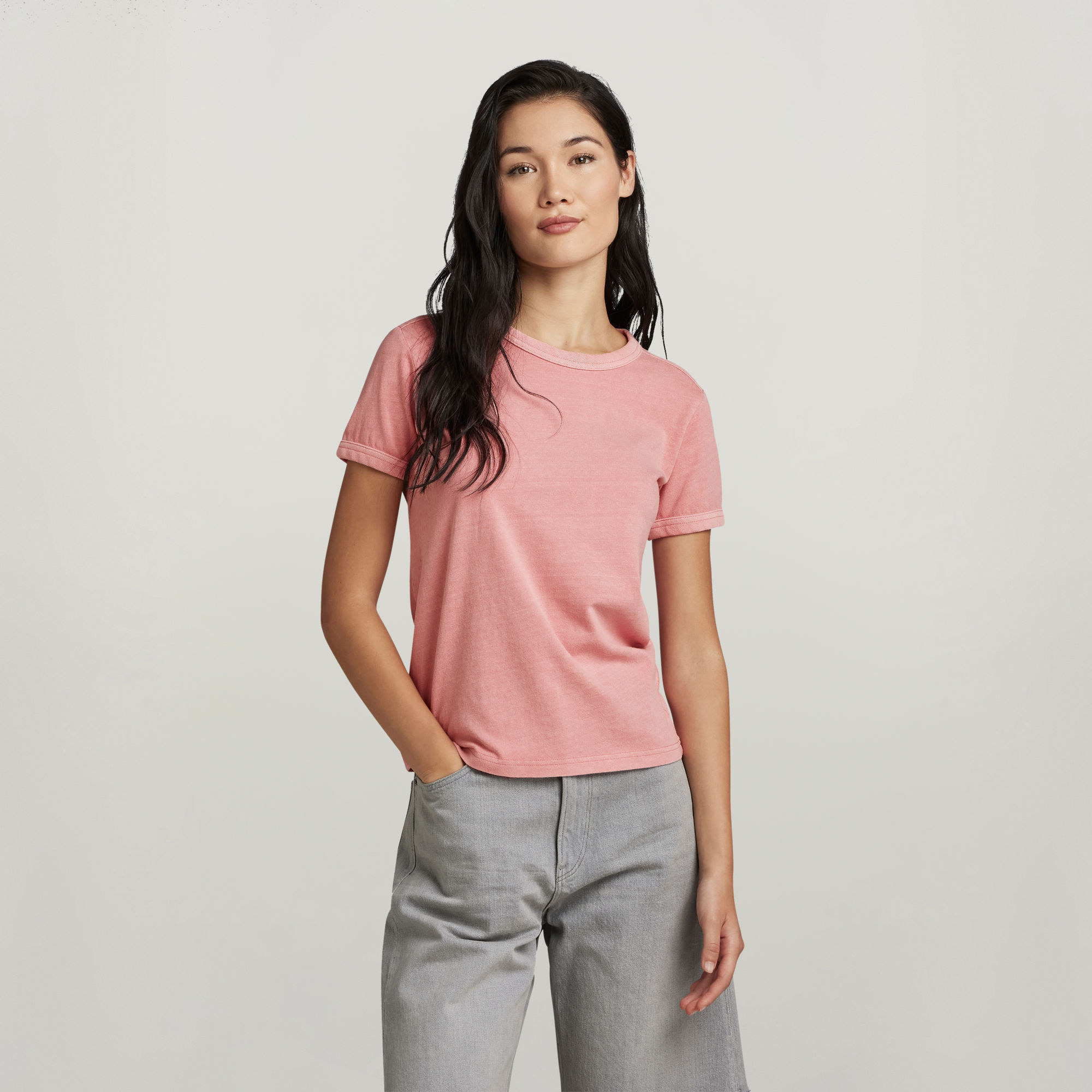 Overdyed Baby Top - Pink - Damen