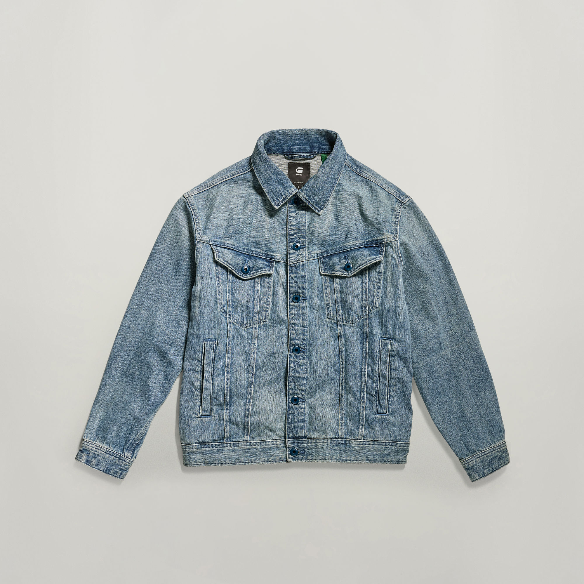 Thumbnail - Oversized Western Jacket - Hellblau - Damen