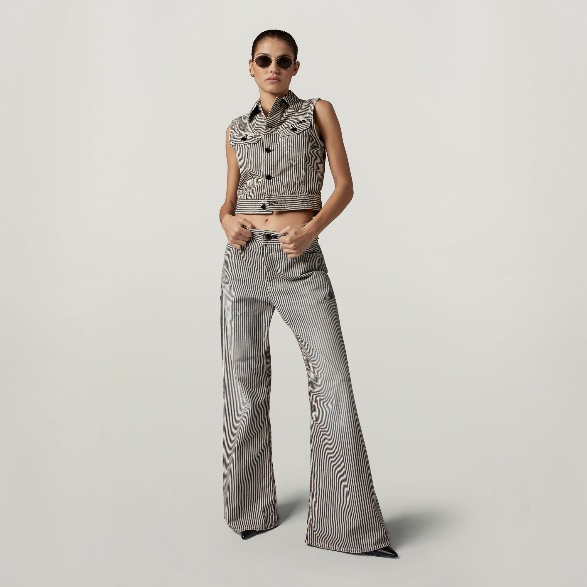 

Premium E Slim Vest - Medium blue - Women
