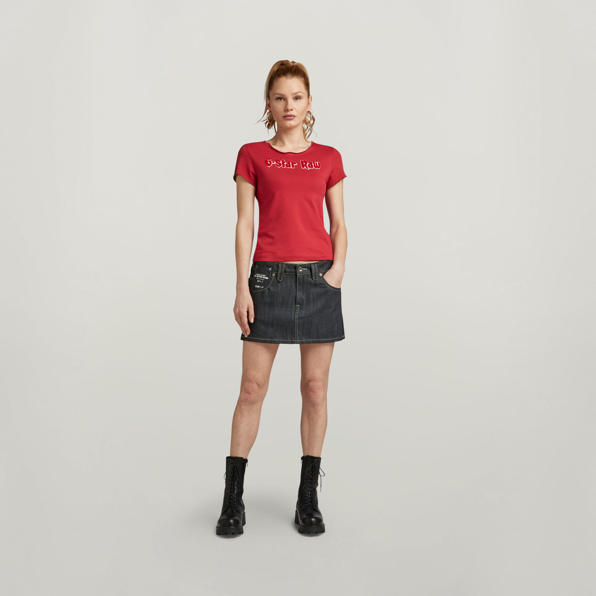 

Y2K Denim Mini Rok - Donkerblauw - Dames
