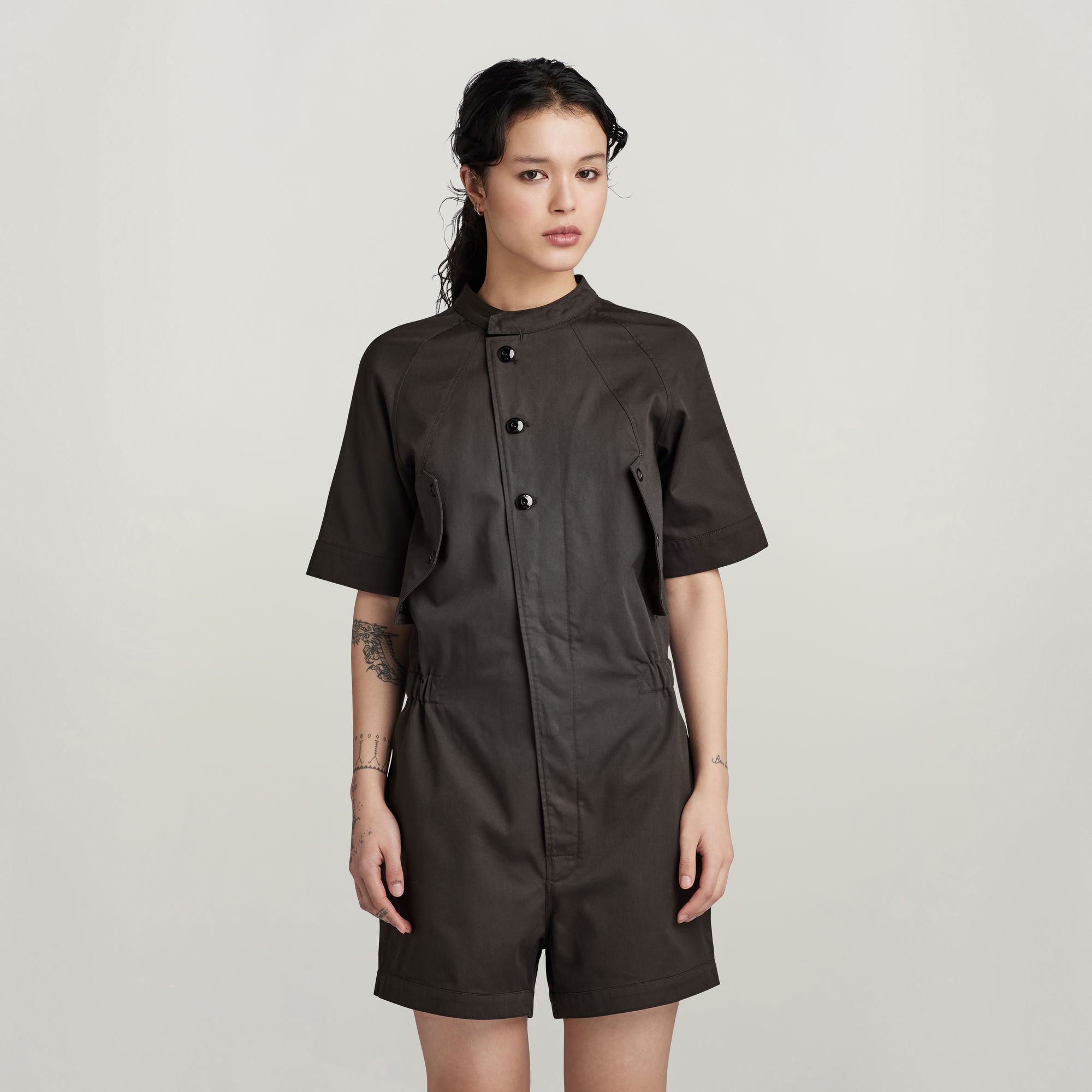 

Y2K Short Jumpsuit - Grey - Women