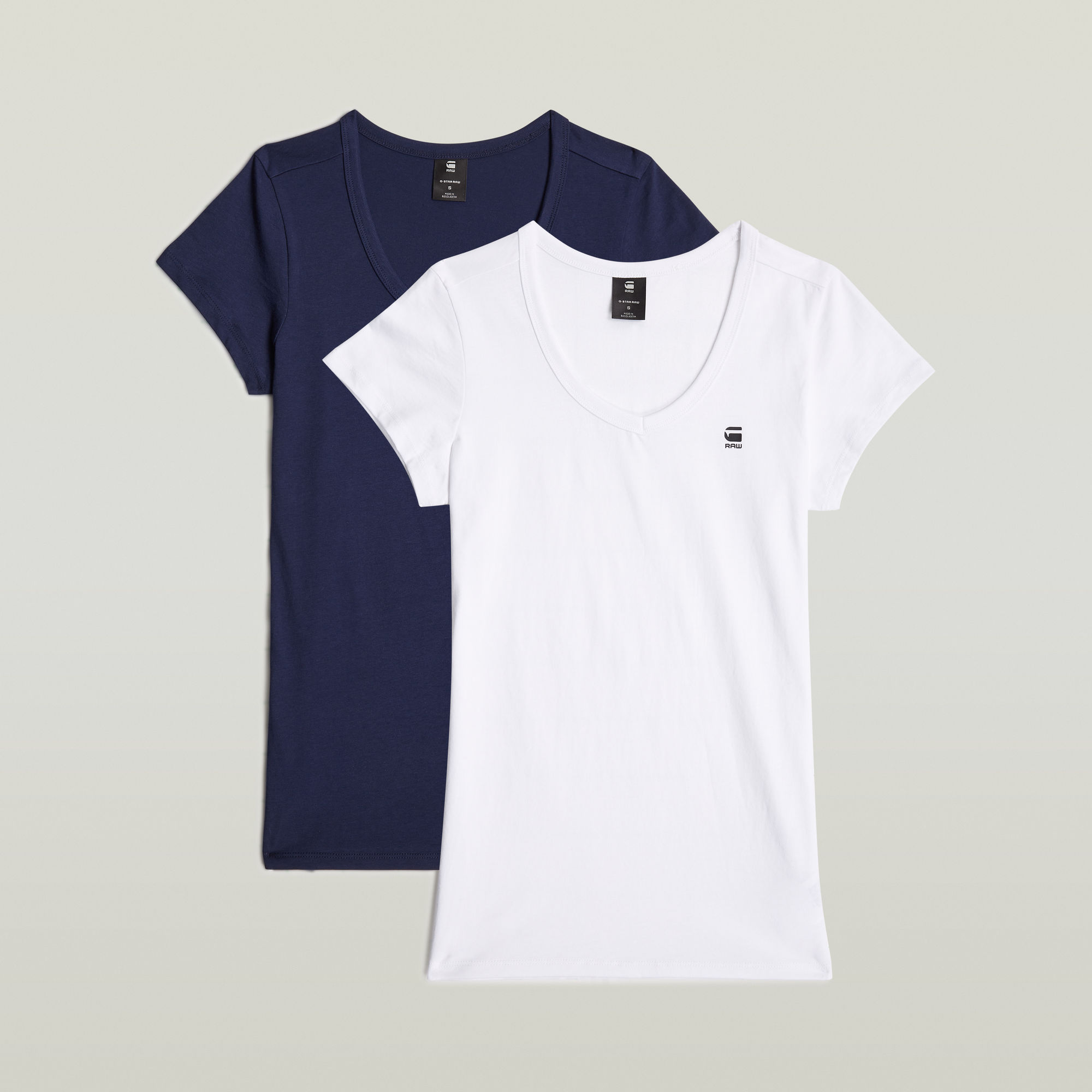 G-Star RAW Slim V-Hals Top 2 Stuks Meerkleurig Dames