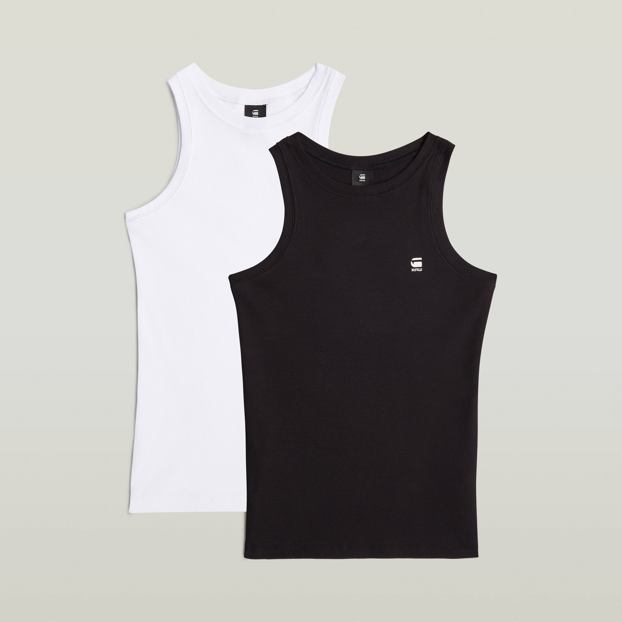 G-Star RAW Slim Rib Tanktop 2 Stuks Meerkleurig Dames