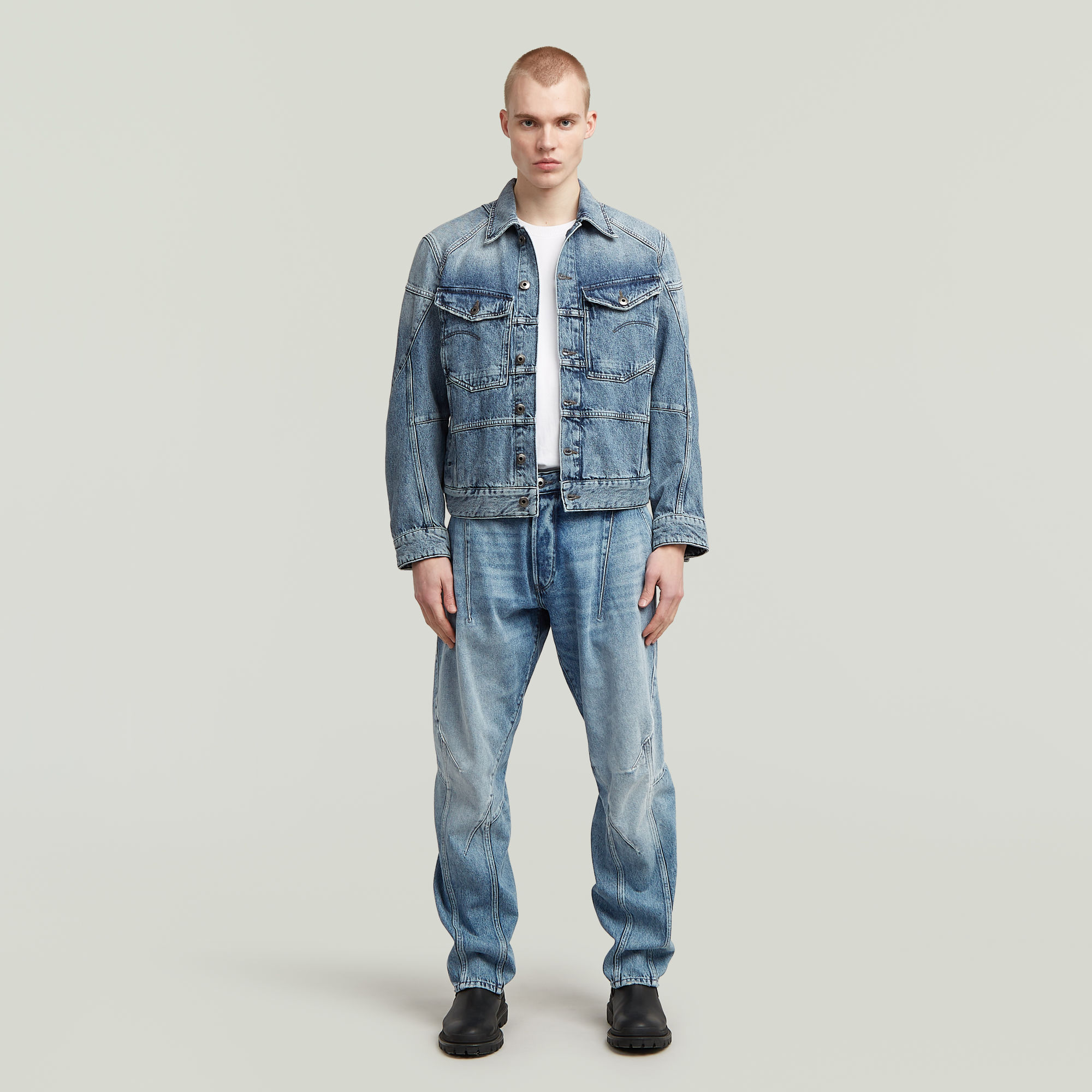 G-Star RAW Kitoh 3D Relaxed Tapered Jeans Lichtblauw Heren