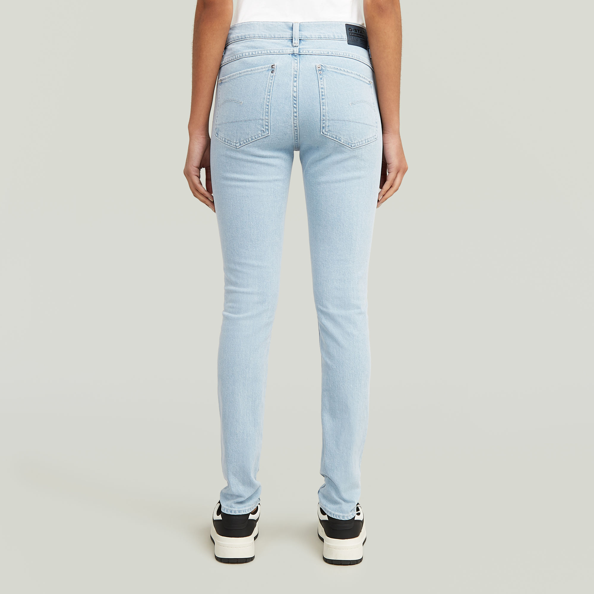 G-Star RAW Lhana Skinny Jeans Lichtblauw Dames