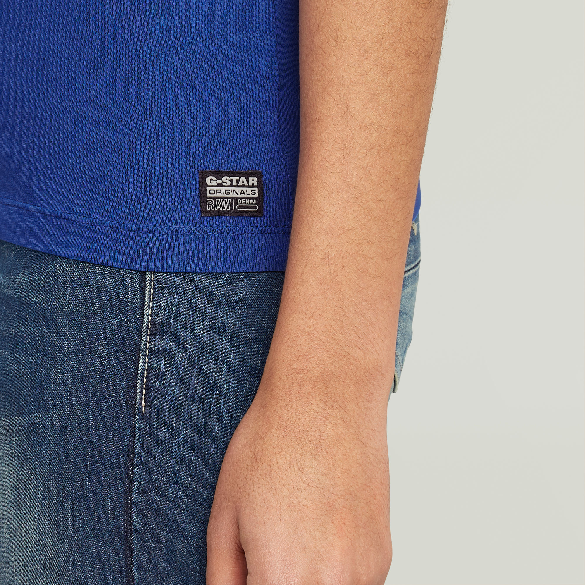 G-Star RAW Eyben Slim Top 2.0 Midden blauw Dames