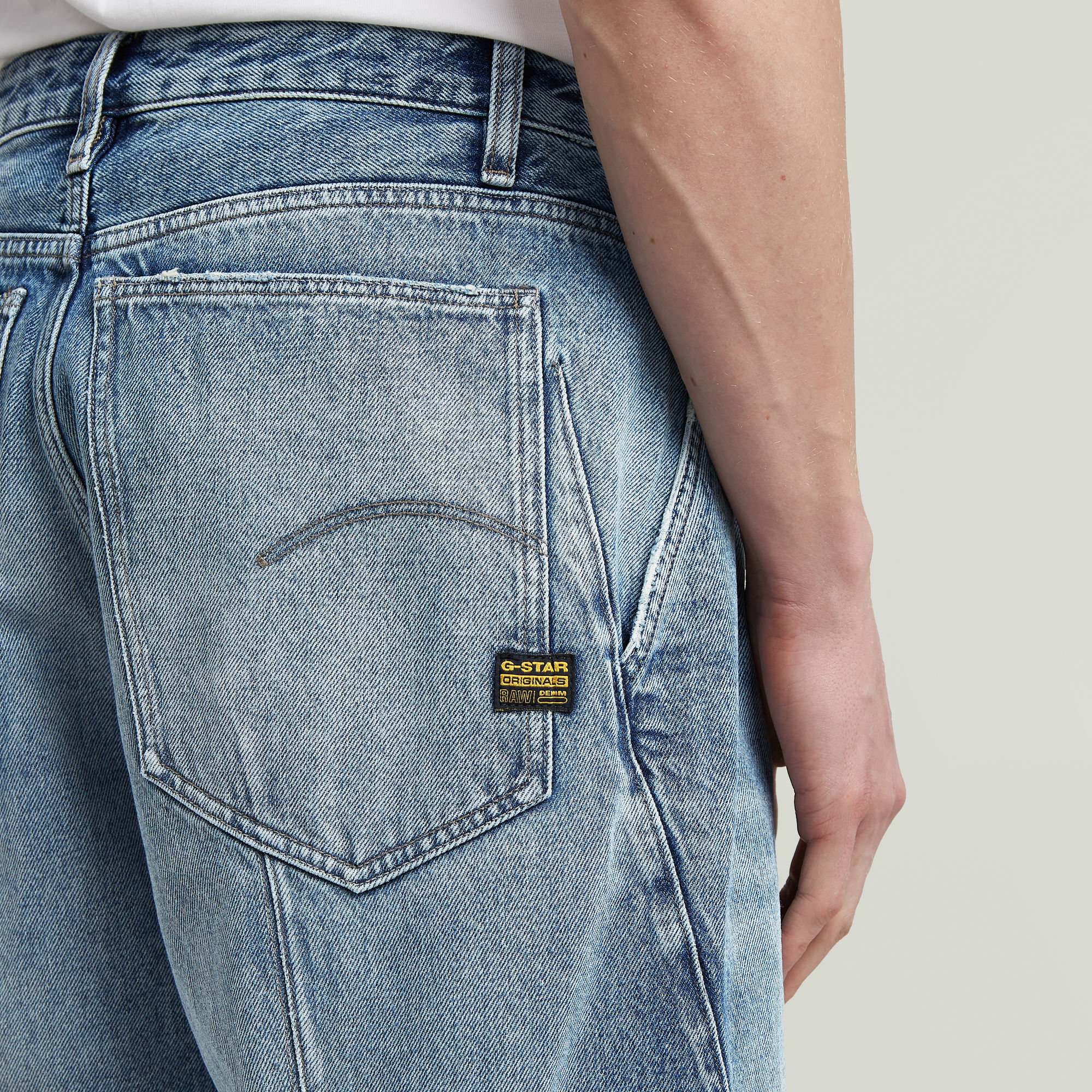 G-Star RAW Kitoh 3D Relaxed Tapered Jeans Lichtblauw Heren