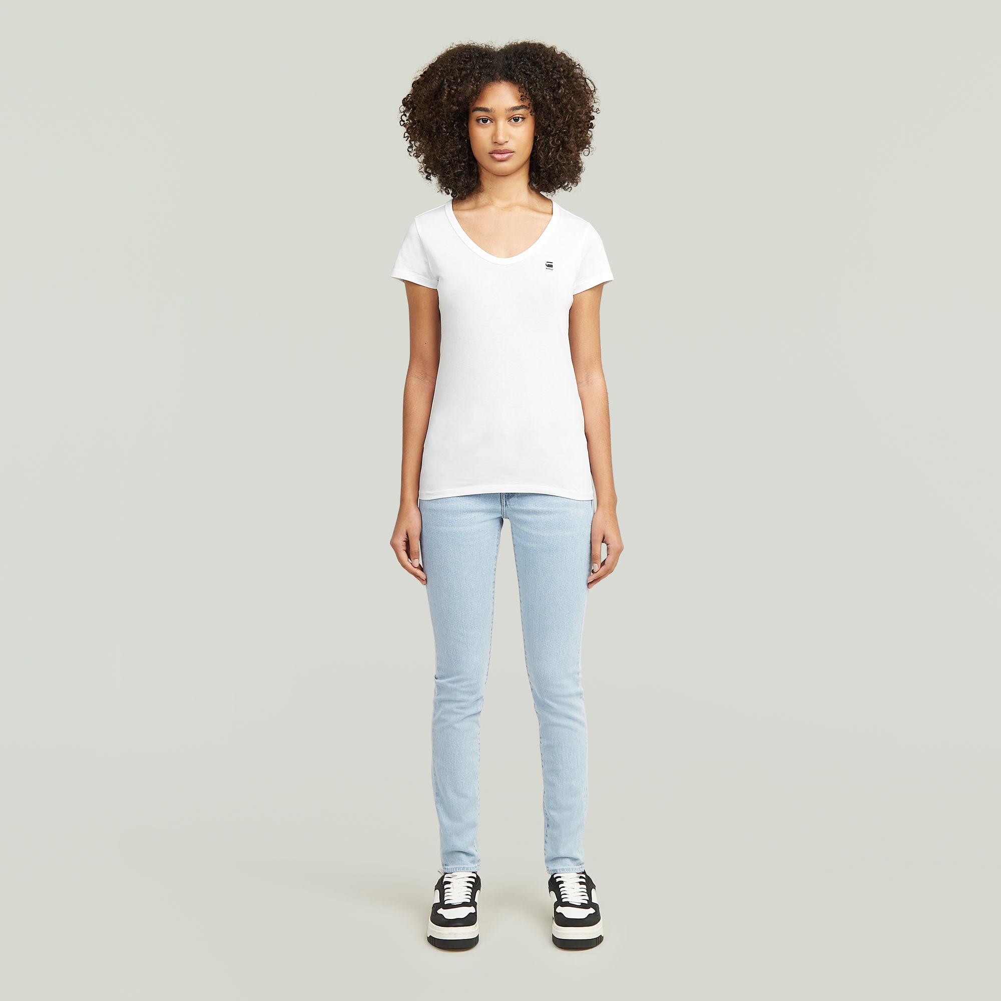 G-Star RAW Lhana Skinny Jeans Lichtblauw Dames