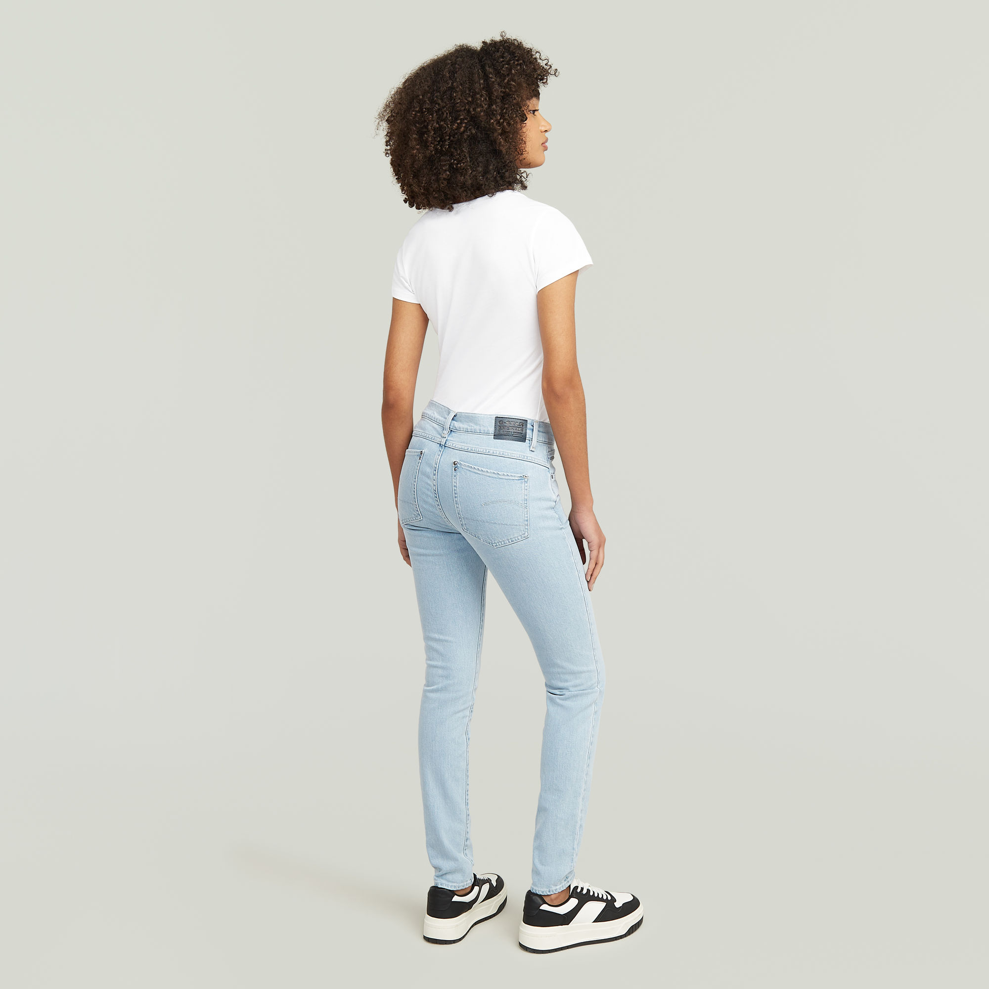 G-Star RAW Lhana Skinny Jeans Lichtblauw Dames
