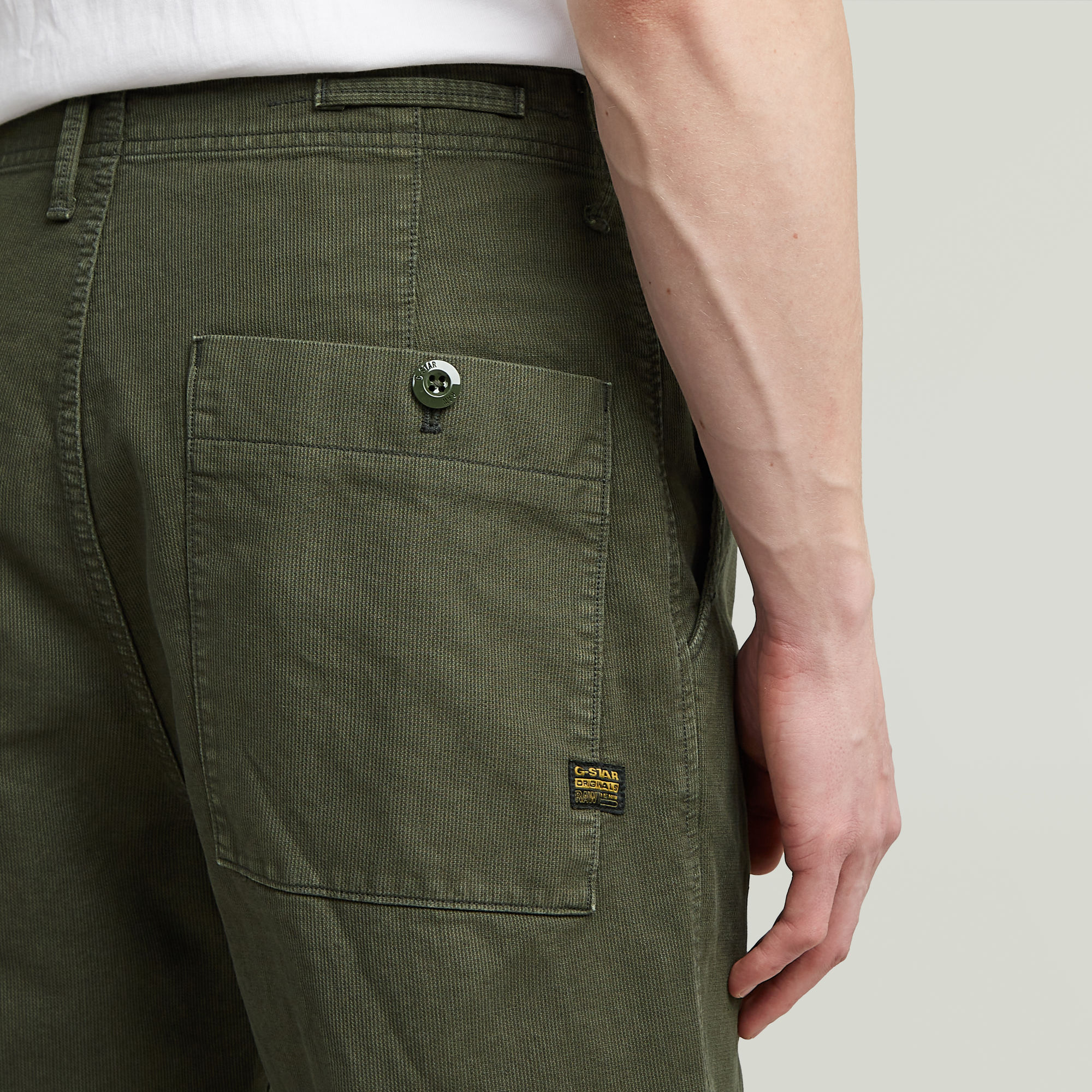 G-Star RAW Pleated Chino Relaxed Grijs Heren