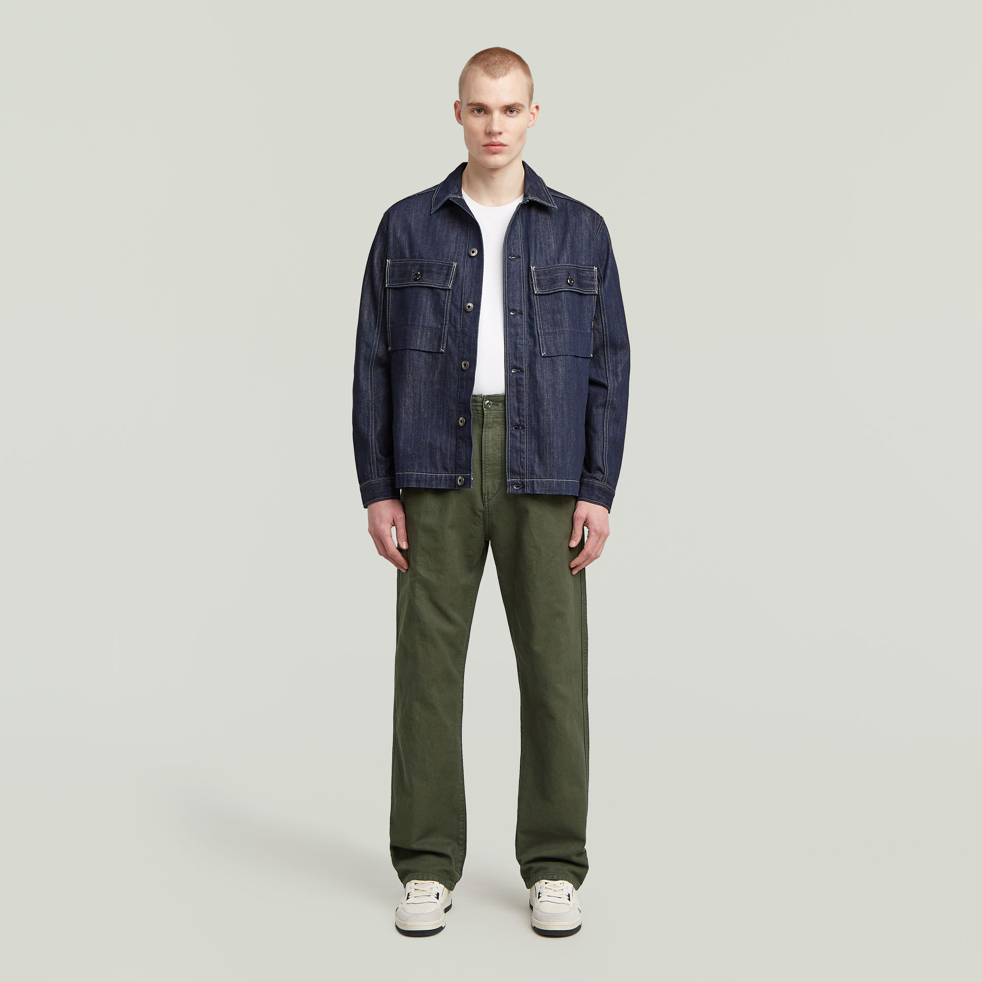 G-Star RAW Pleated Chino Relaxed Grijs Heren