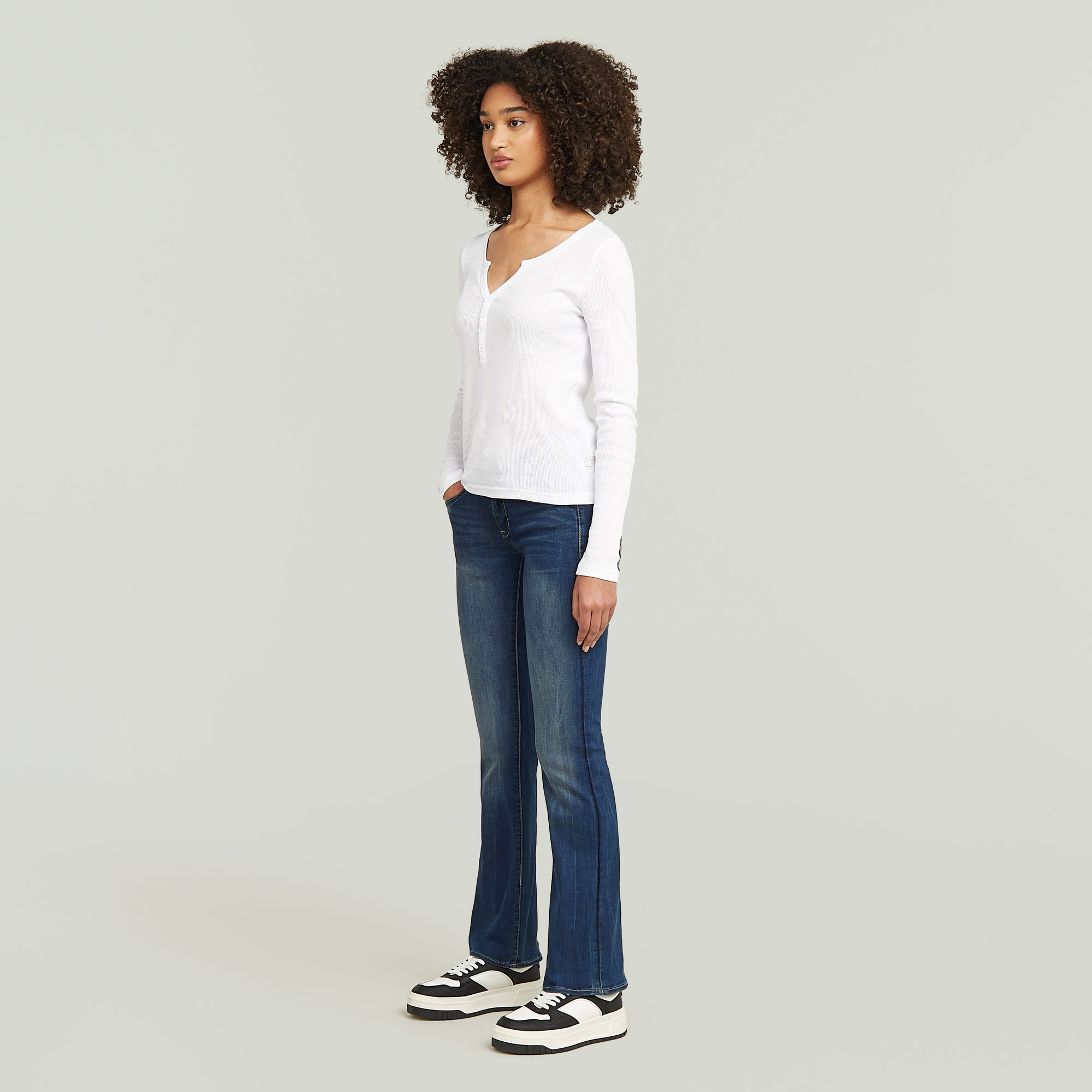 G-Star RAW Midge Bootcut Jeans II Donkerblauw Dames