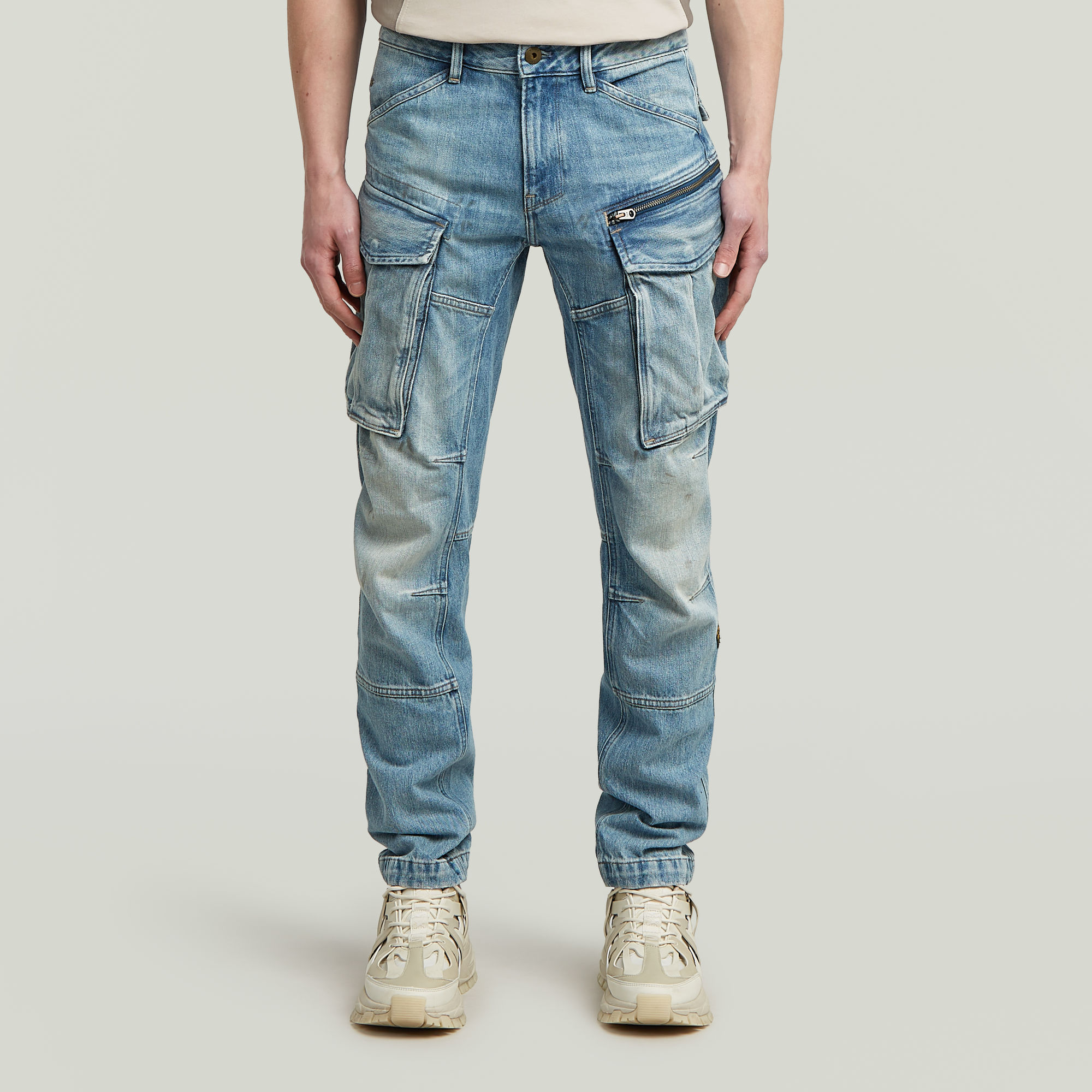 

Rovic Zip Regular Tapered Jeans - vintage cumulus blue - Men