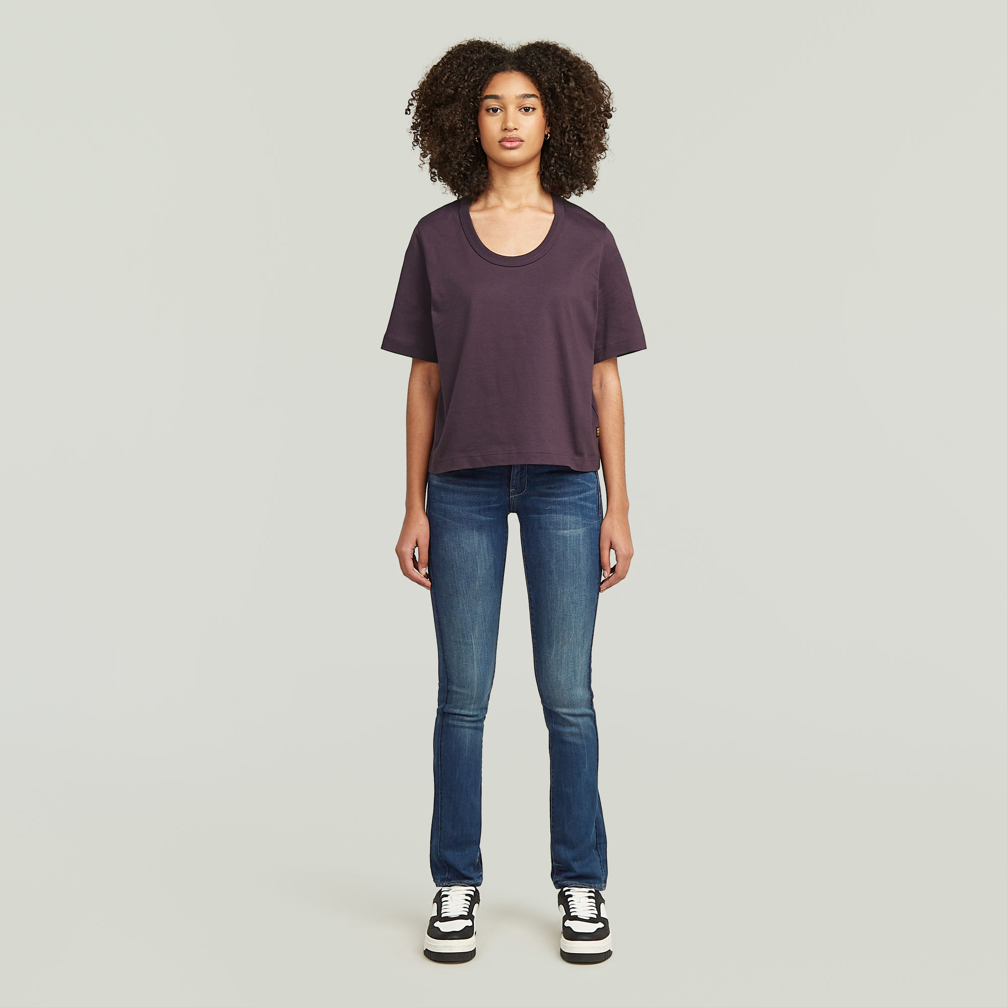 G-Star RAW Midge Straight Jeans II Donkerblauw Dames
