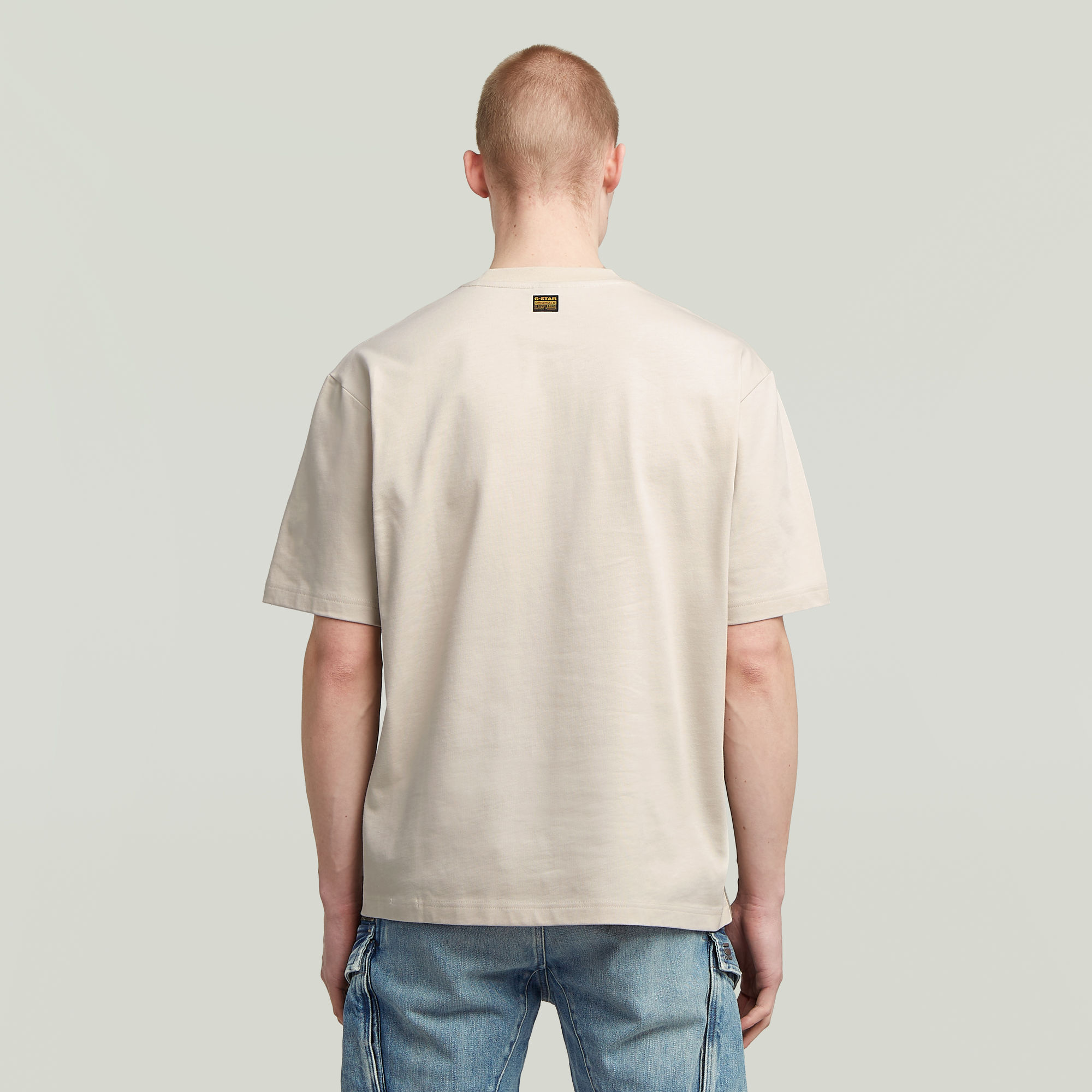 G-Star RAW A-Line Woven Mix Boxy T-shirt Wit Heren