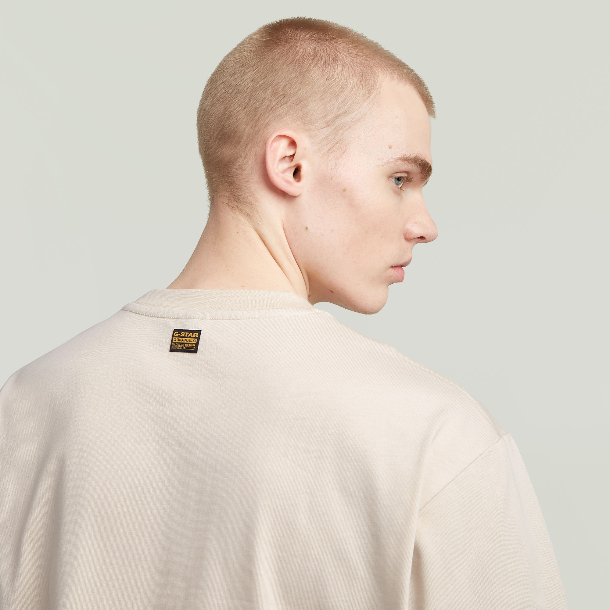 G-Star RAW A-Line Woven Mix Boxy T-shirt Wit Heren