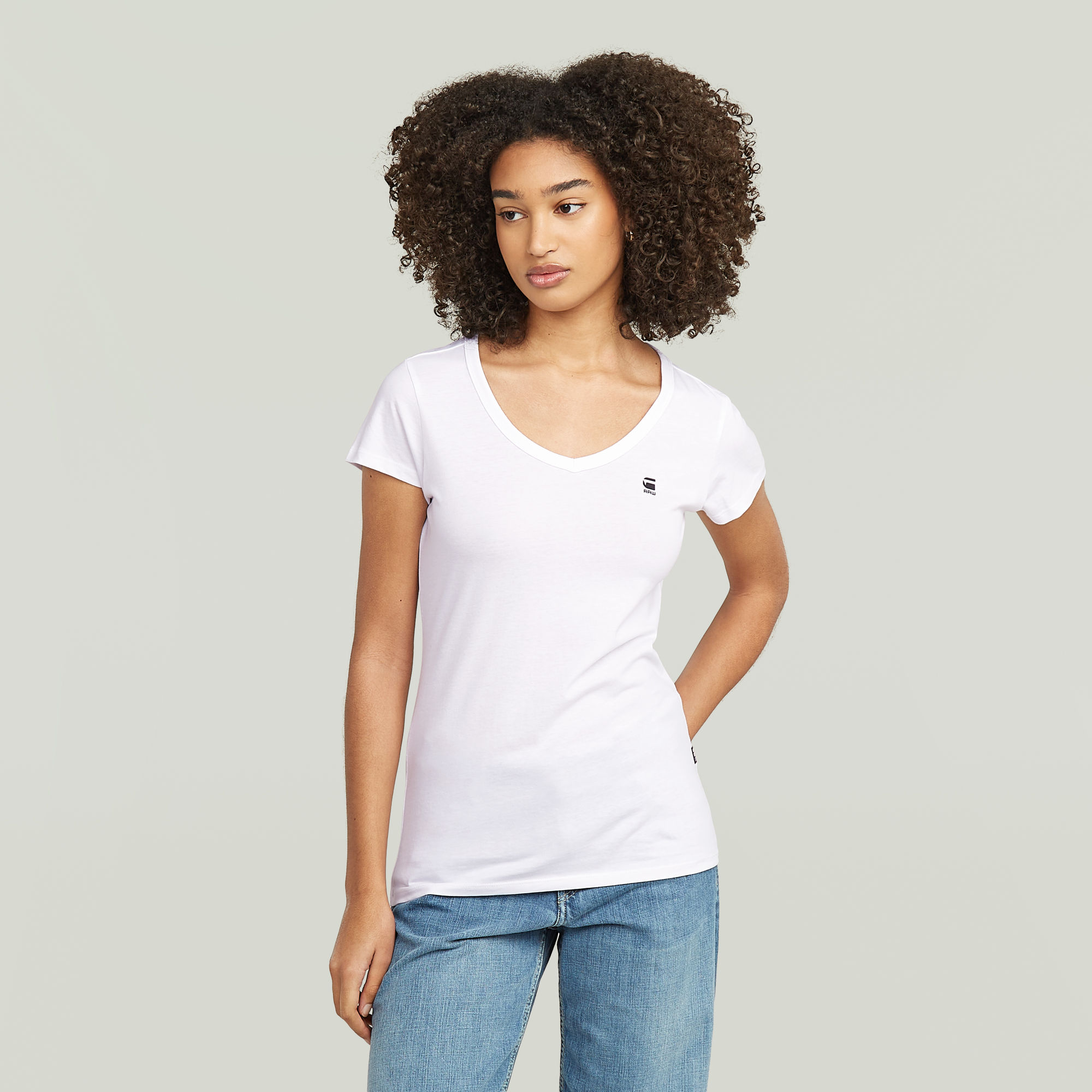 G-Star RAW Slim V-Hals Top 2 Stuks Meerkleurig Dames