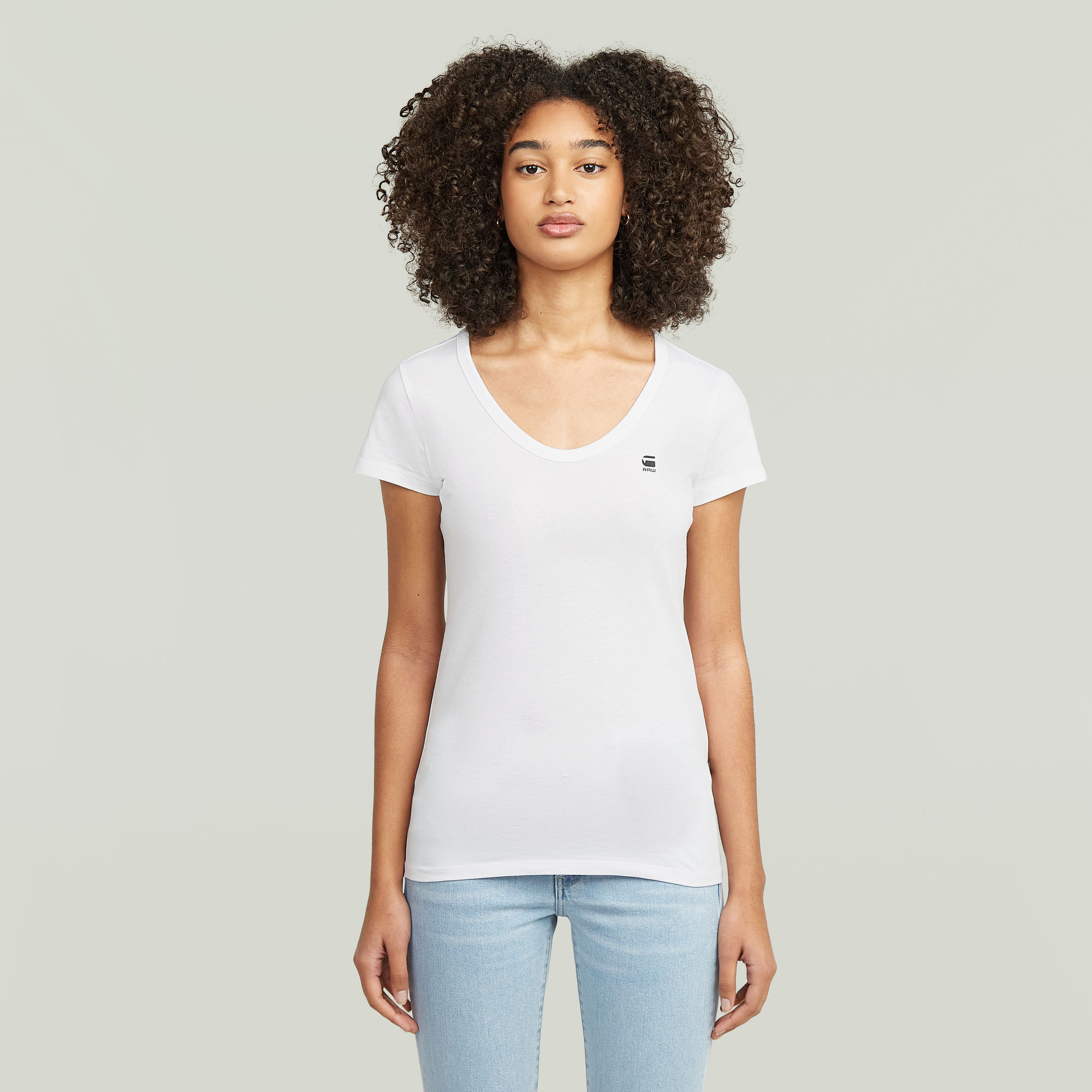 Slim Top 2-Pack - Weiß - Damen