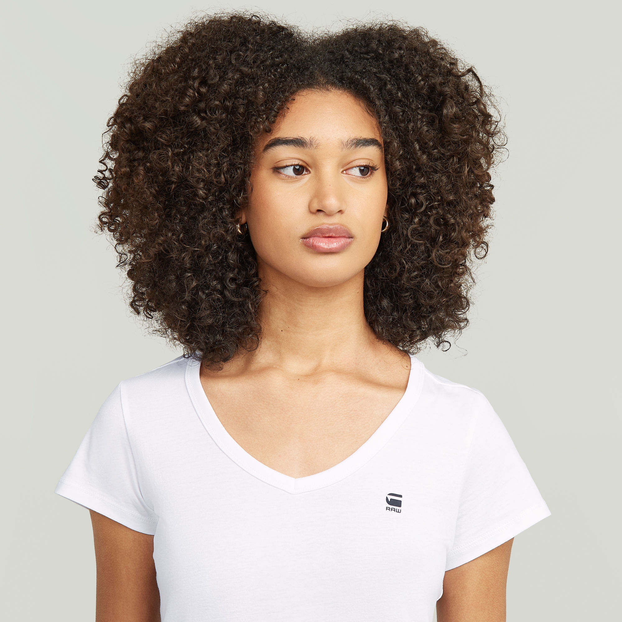 G-Star RAW Slim V-Hals Top 2 Stuks Wit Dames