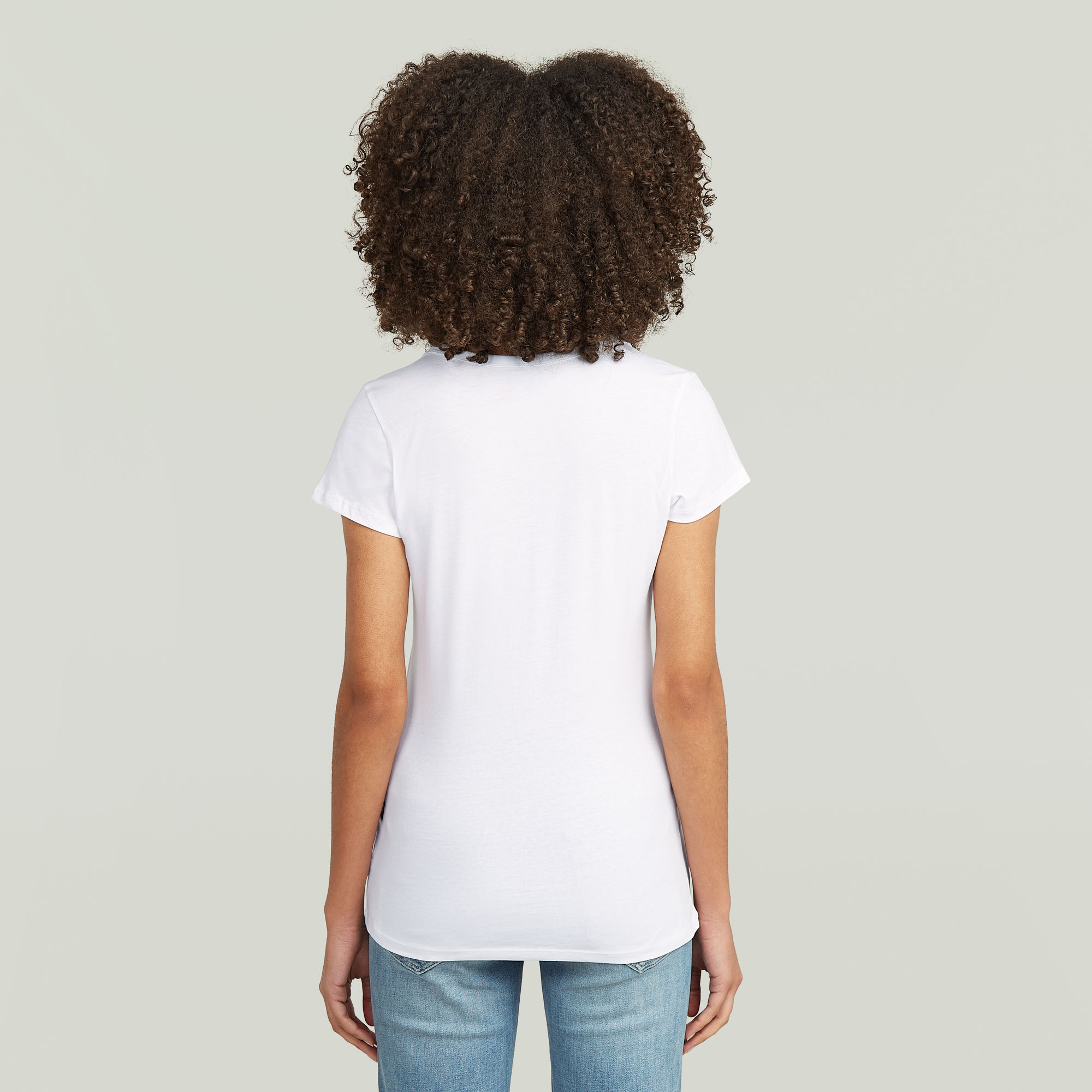 G-Star RAW Slim V-Hals Top 2 Stuks Wit Dames