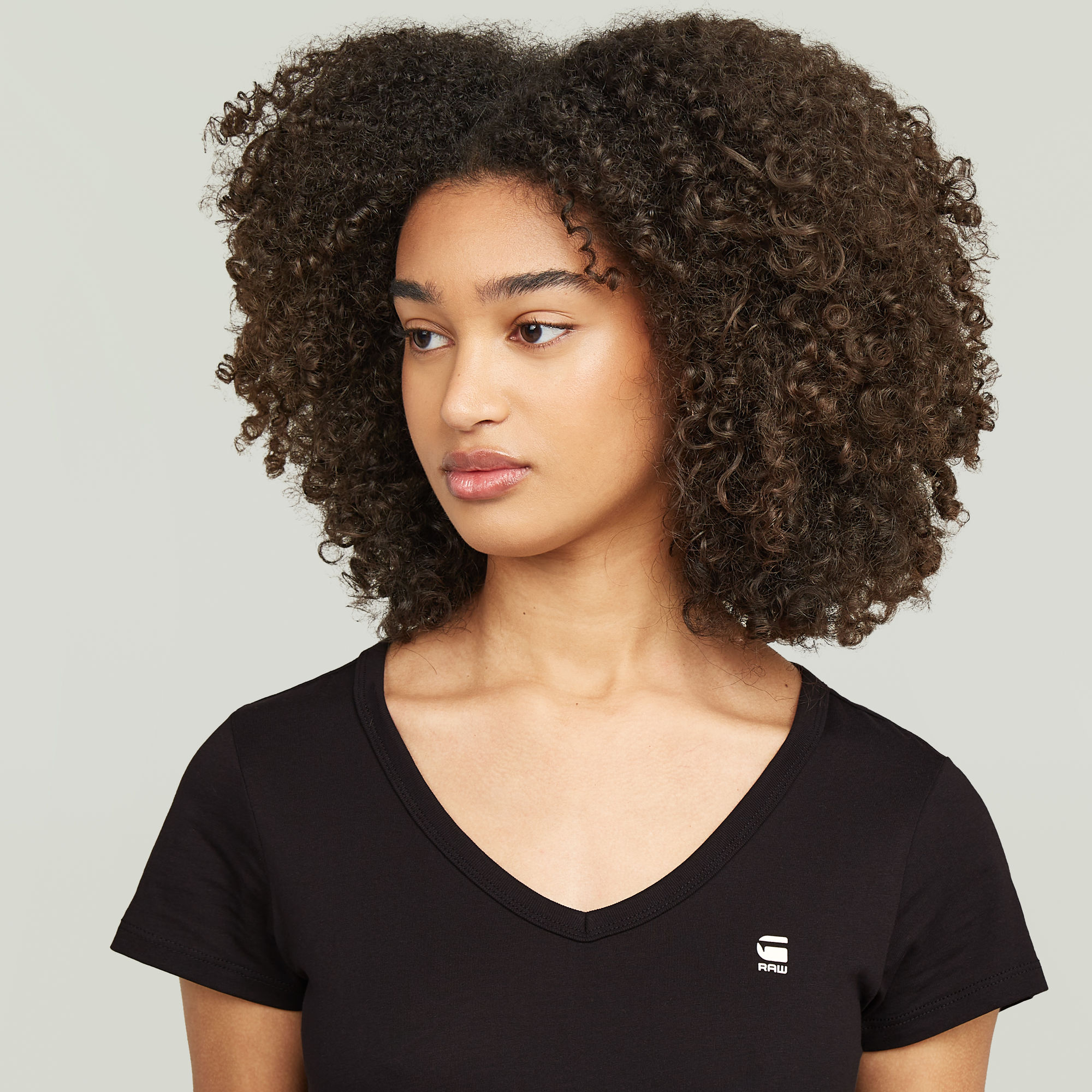 G-Star RAW Slim V-Hals Top 2 Stuks Zwart Dames