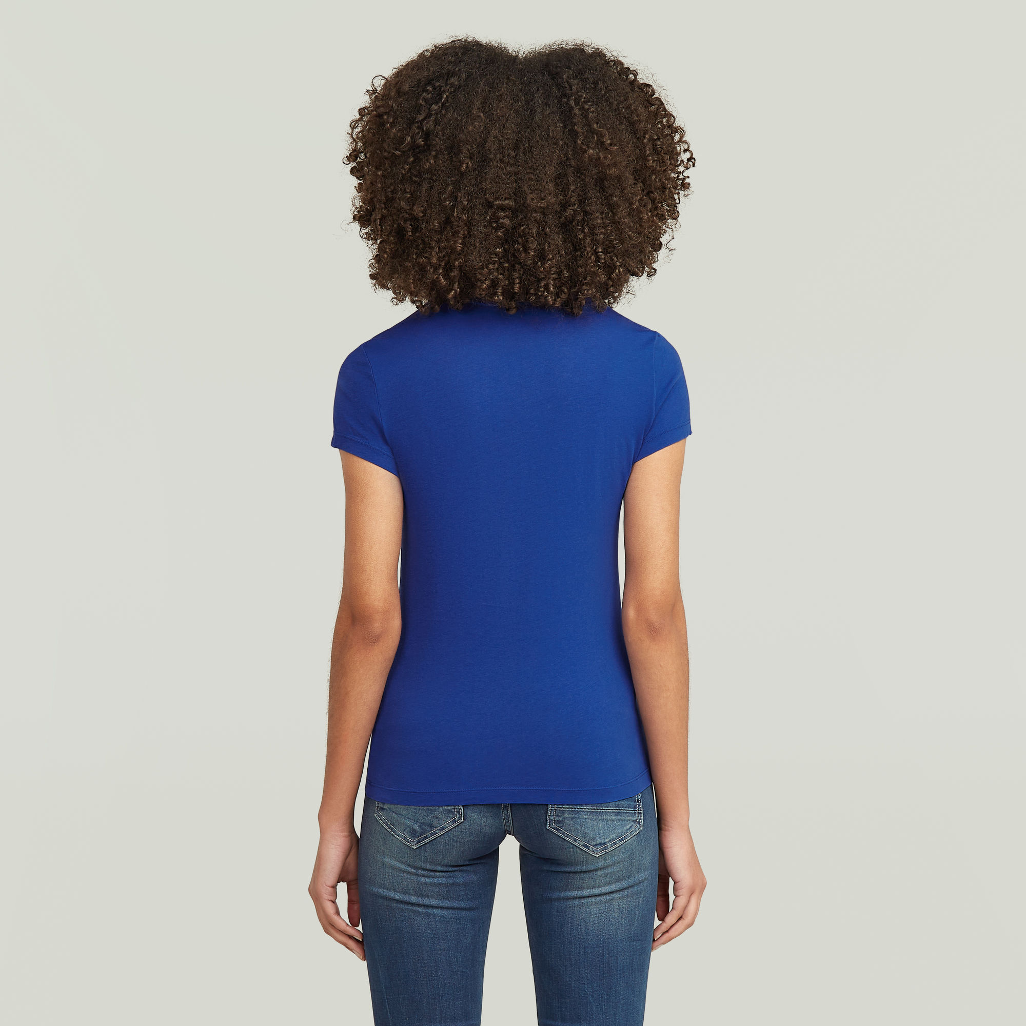 G-Star RAW Eyben Slim Top 2.0 Midden blauw Dames