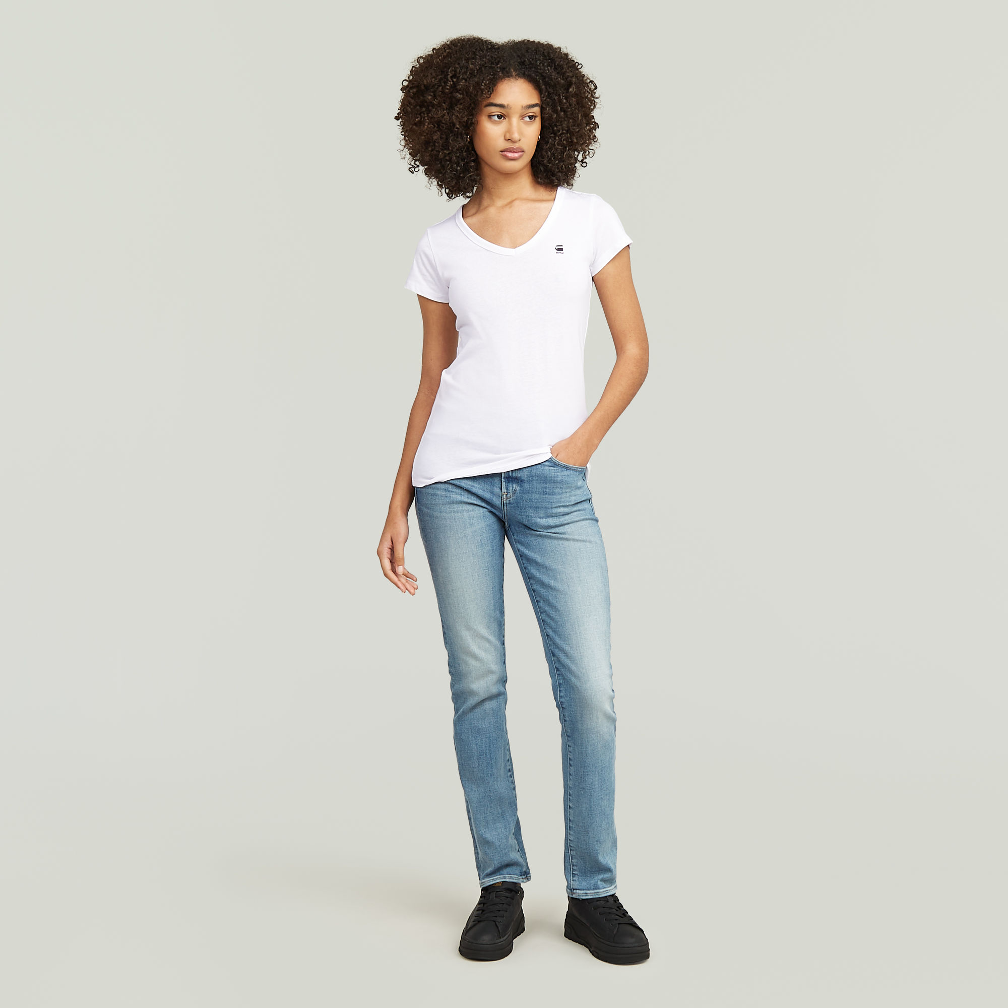 G-Star RAW Slim V-Hals Top 2 Stuks Meerkleurig Dames