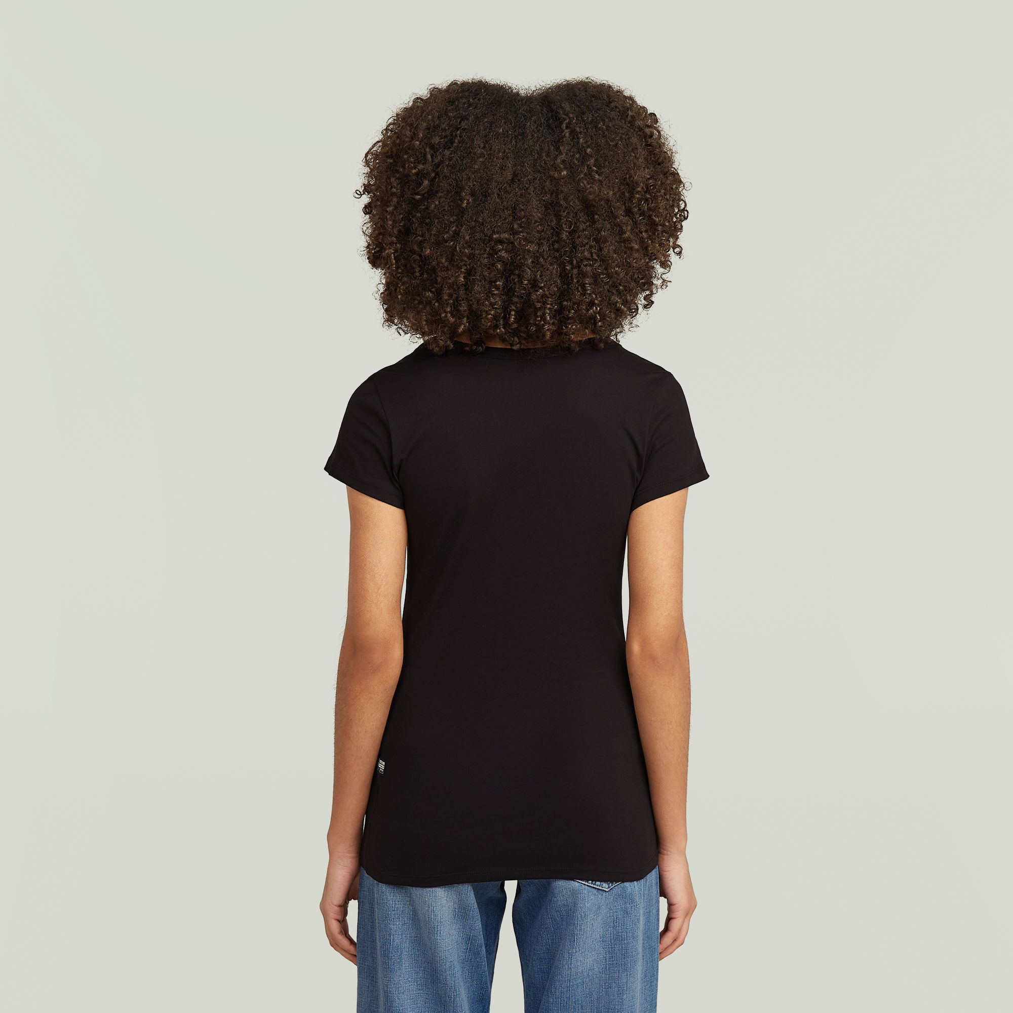 G-Star RAW Slim V-Hals Top 2 Stuks Zwart Dames