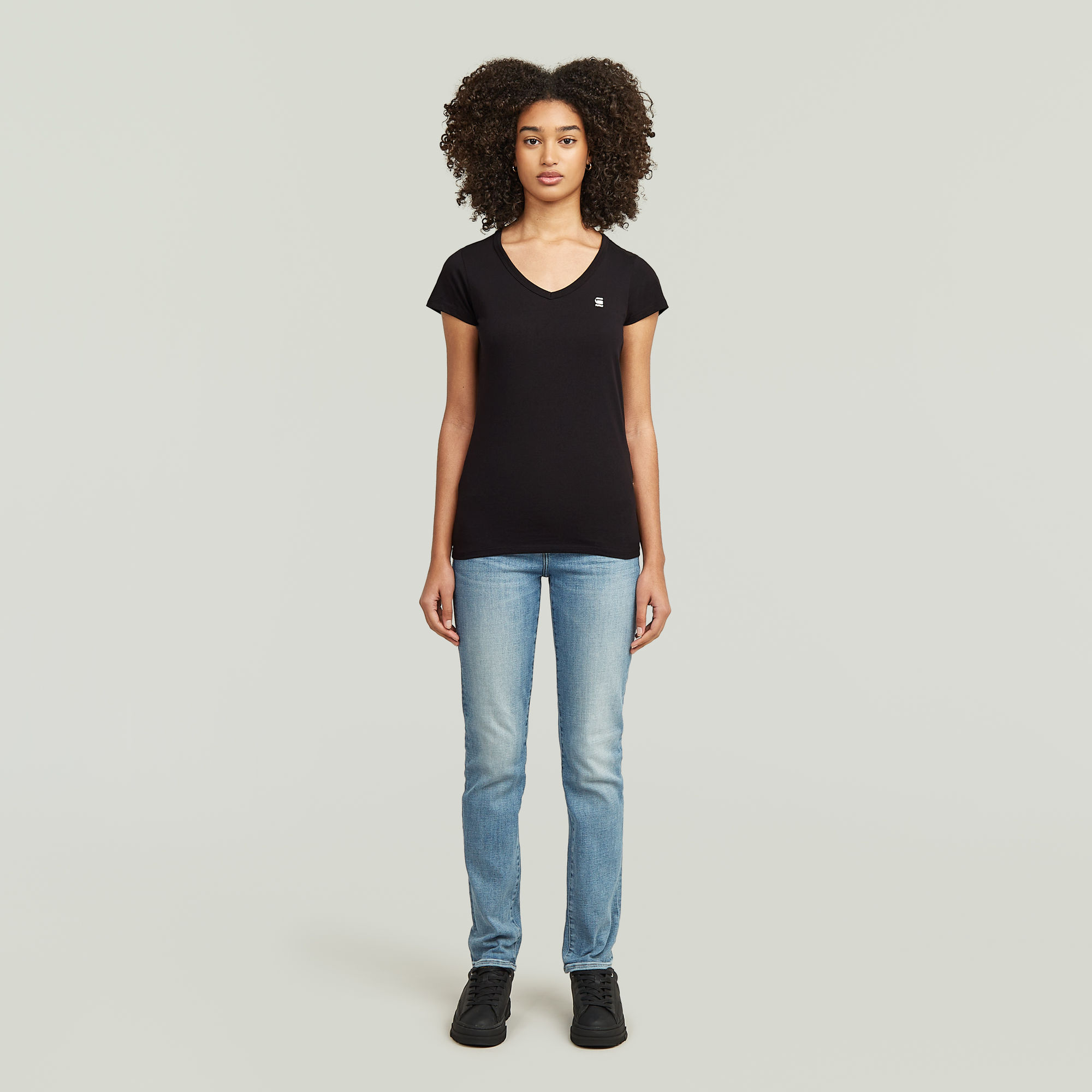 G-Star RAW Slim V-Hals Top 2 Stuks Meerkleurig Dames