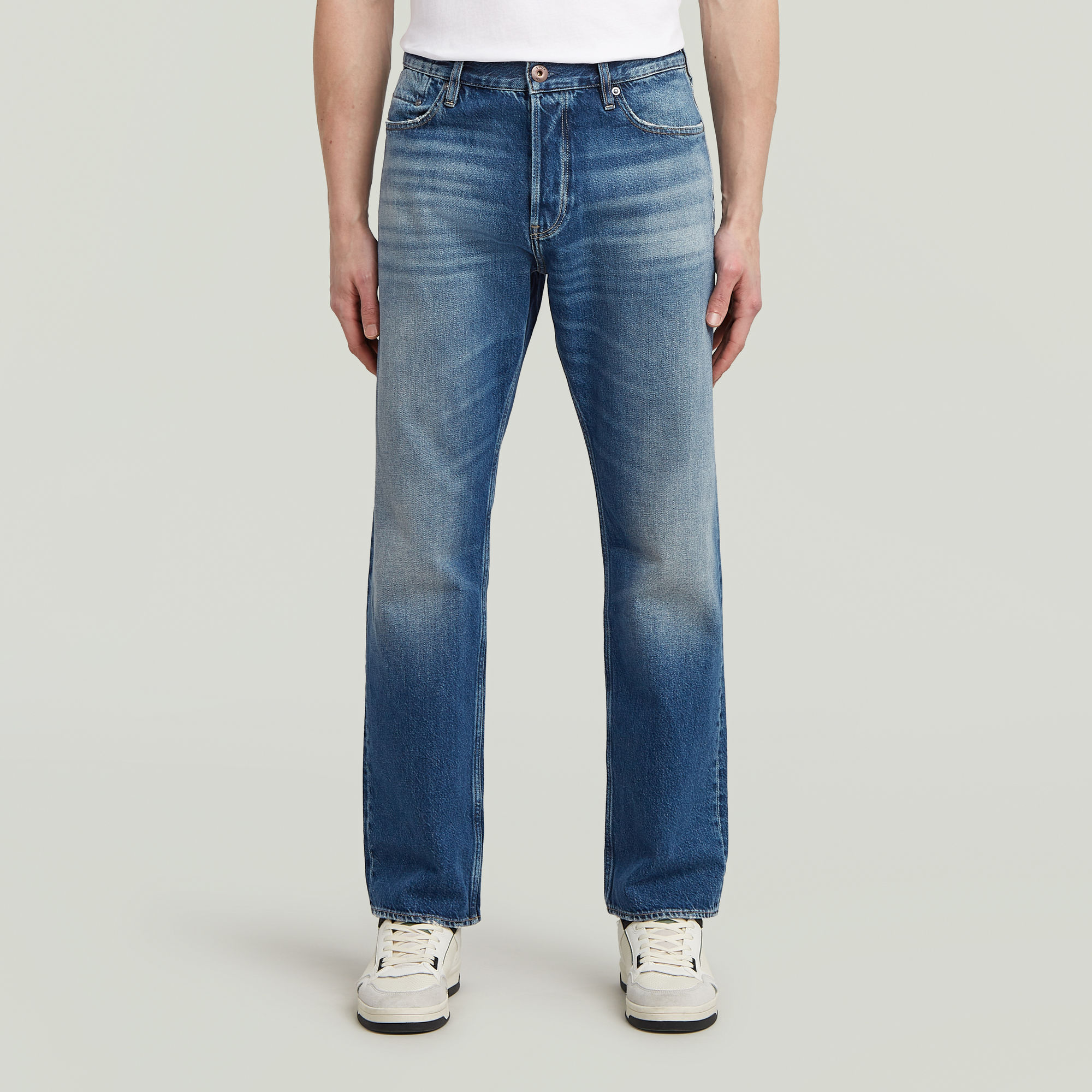 G-Star RAW Dakota Regular Straight Jeans Midden blauw Heren