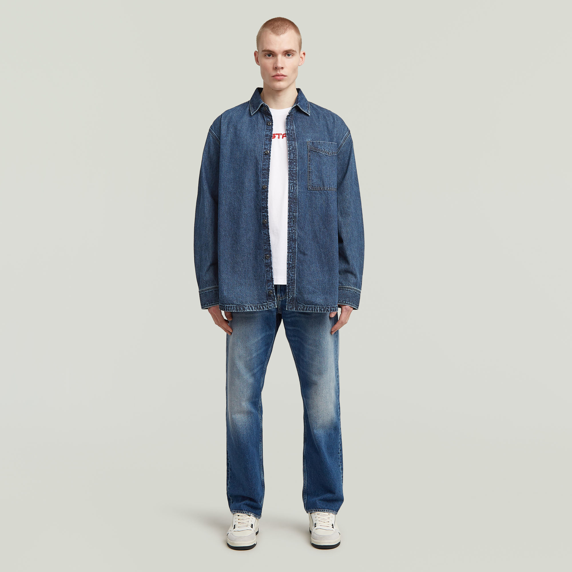 G-Star RAW Dakota Regular Straight Jeans Midden blauw Heren