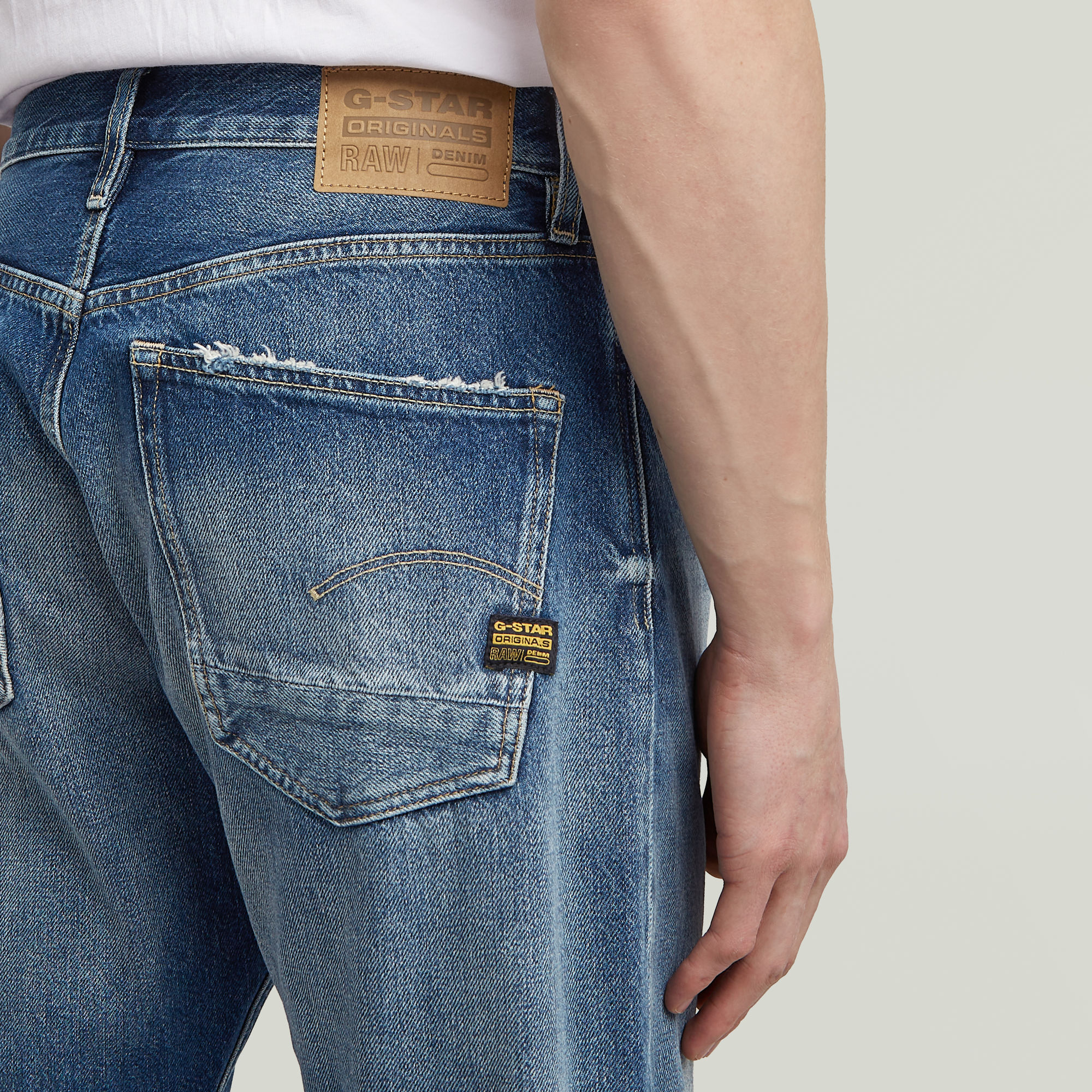 G-Star RAW Dakota Regular Straight Jeans Midden blauw Heren