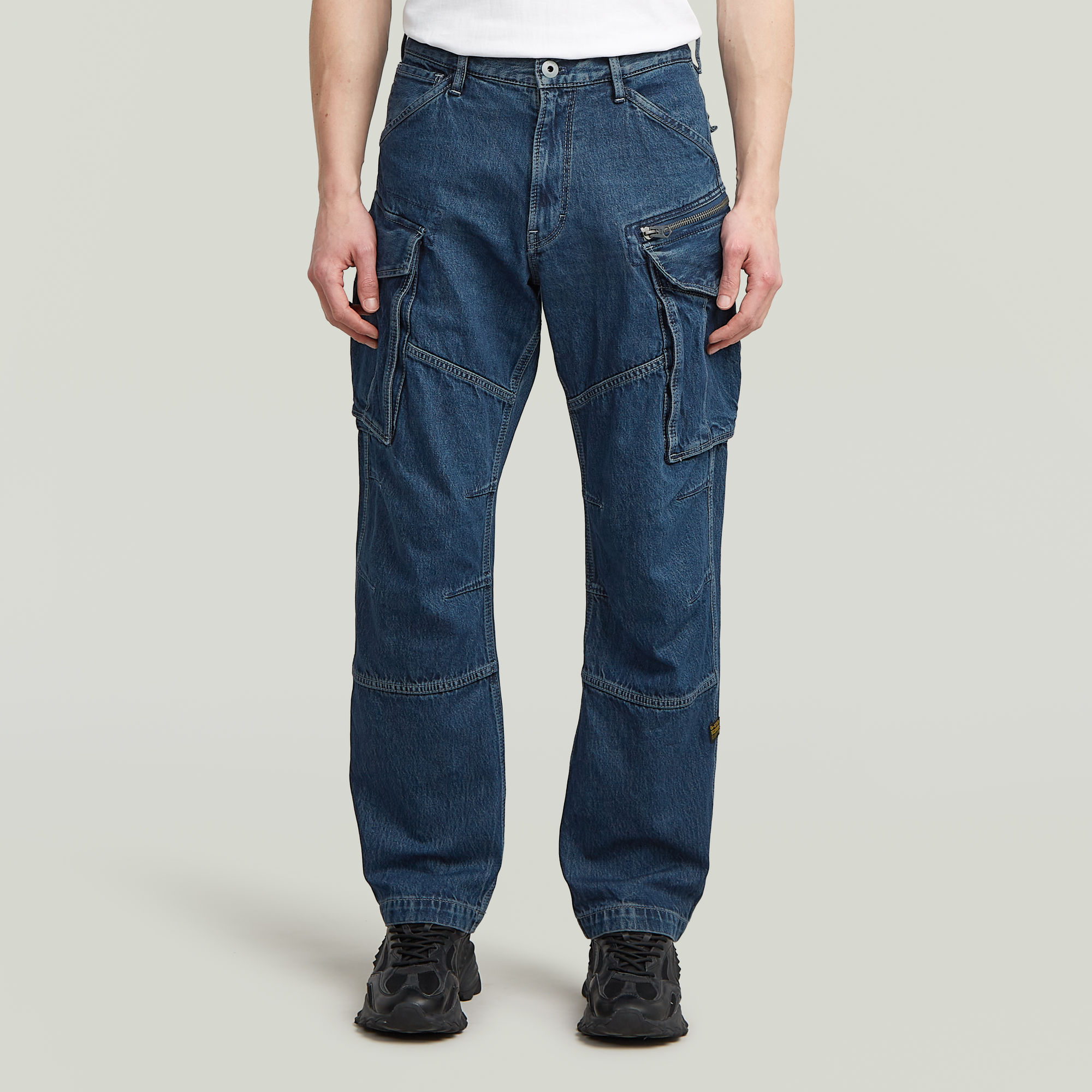 

Rovic Loose Denim Jeans - Dark blue - Men