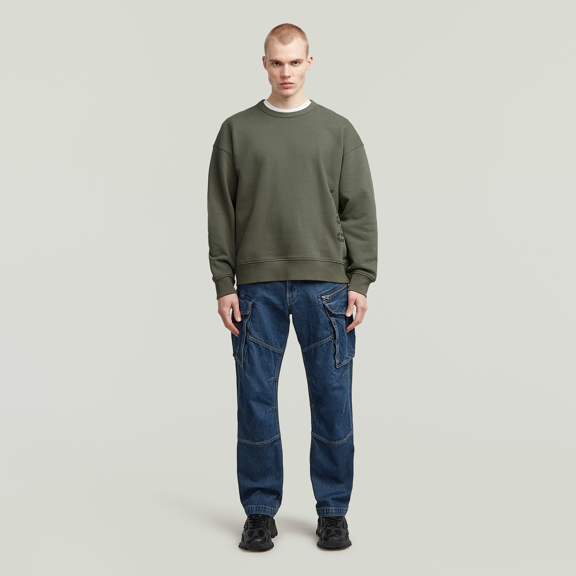 Thumbnail - Rovic Loose Denim Jeans - Dunkelblau - Herren