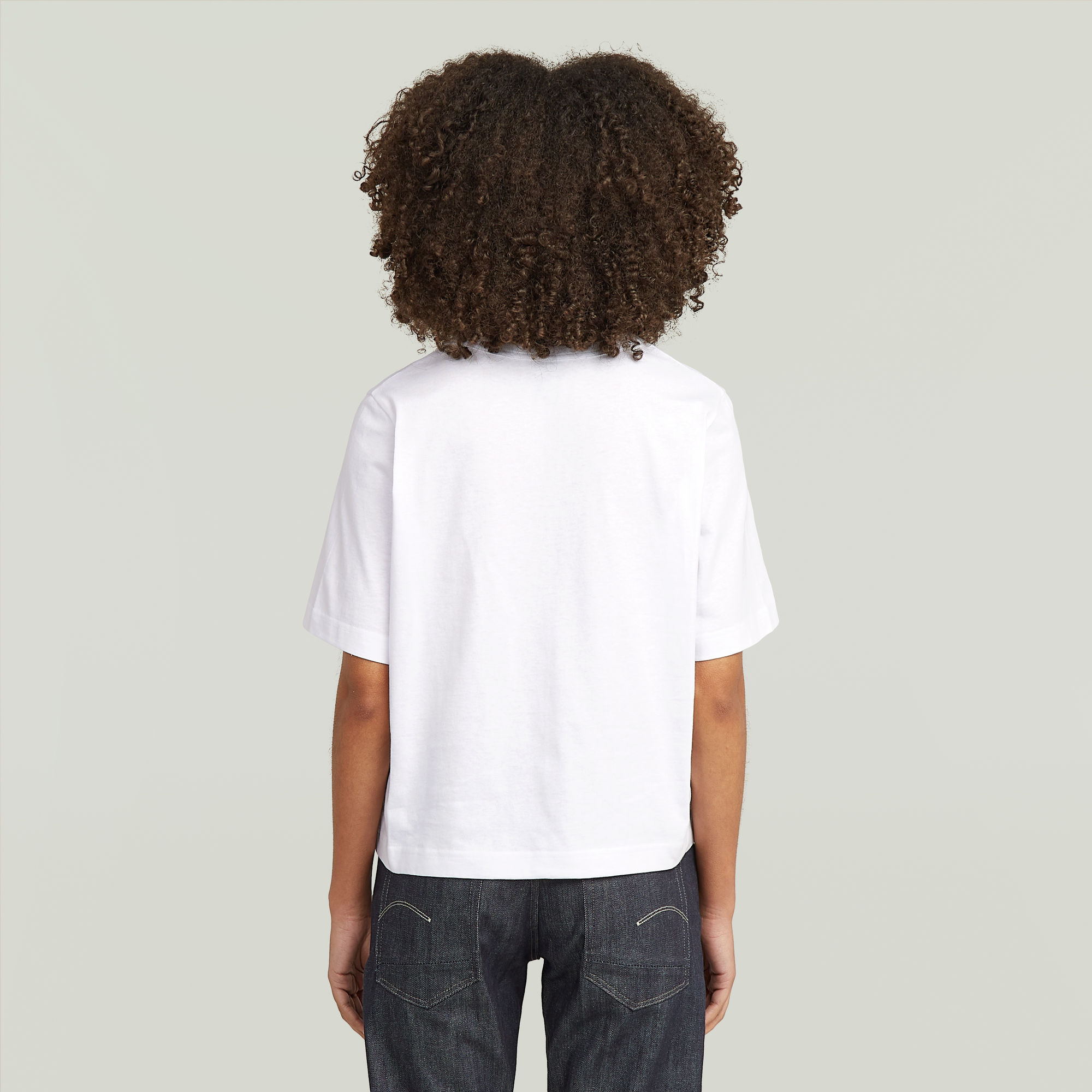 G-Star RAW Deep U-Neck Top Wit Dames