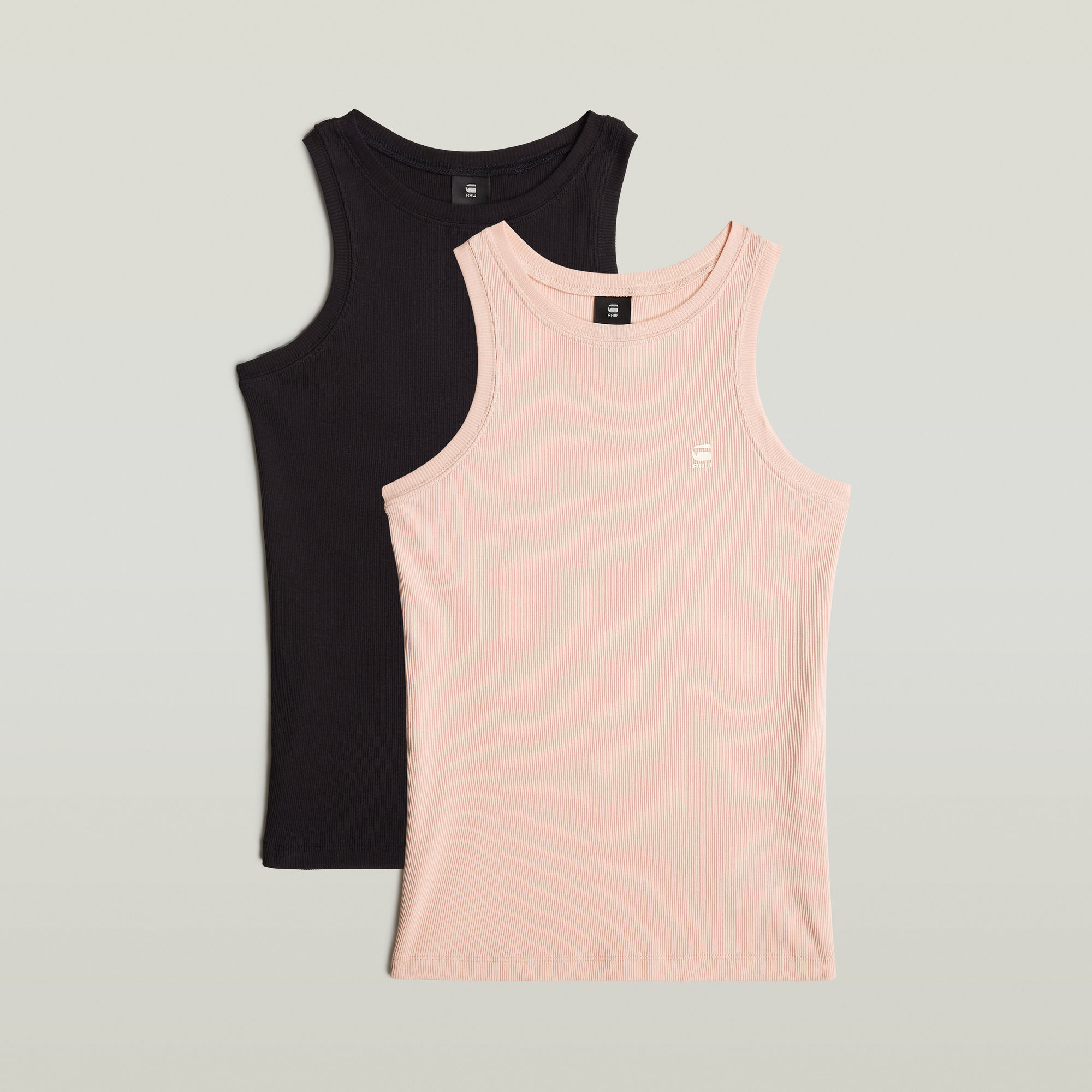 G-Star RAW Slim Rib Tanktop 2 Stuks Meerkleurig Dames