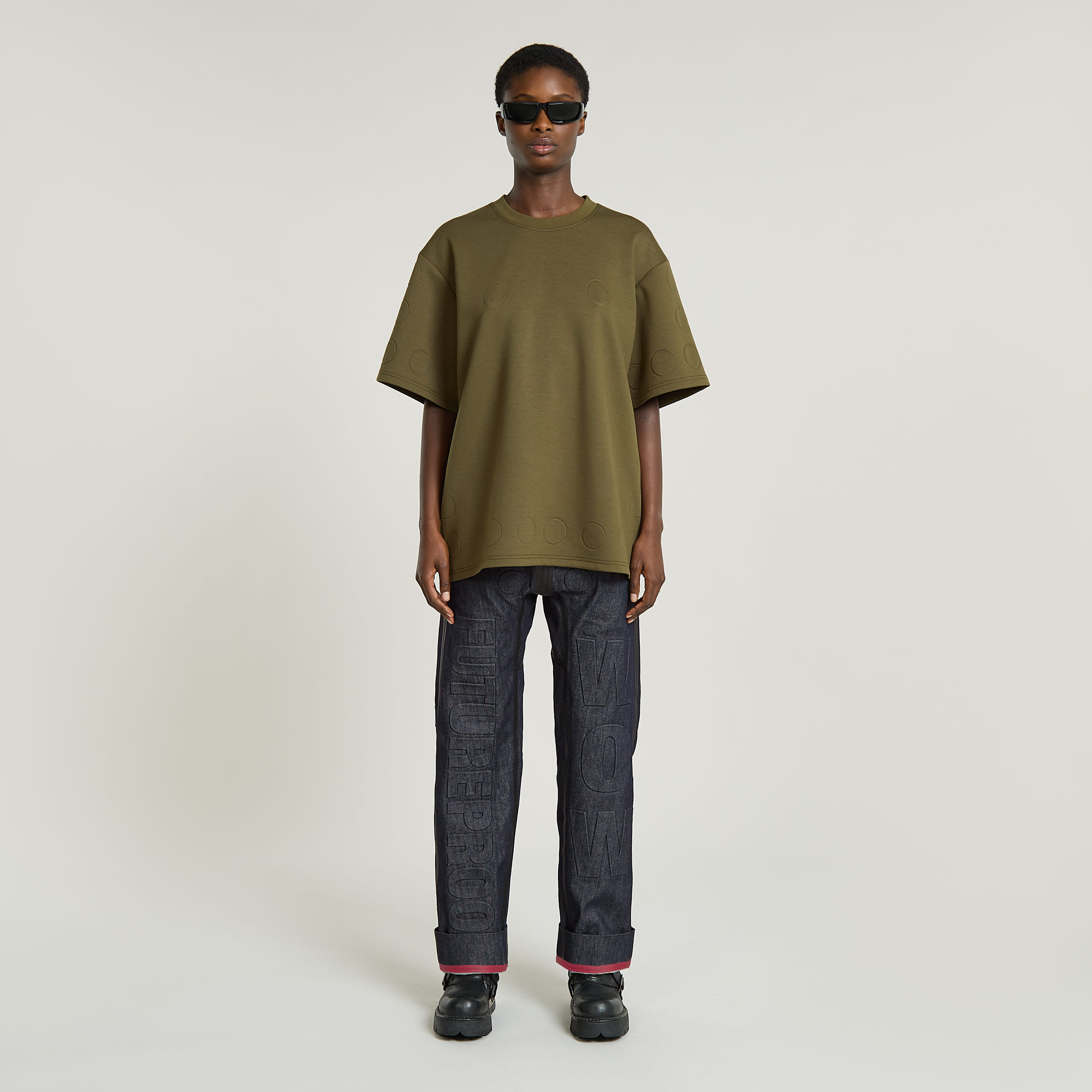 G-Star RAW WVB Unisex Boxy T-Shirt Groen Heren