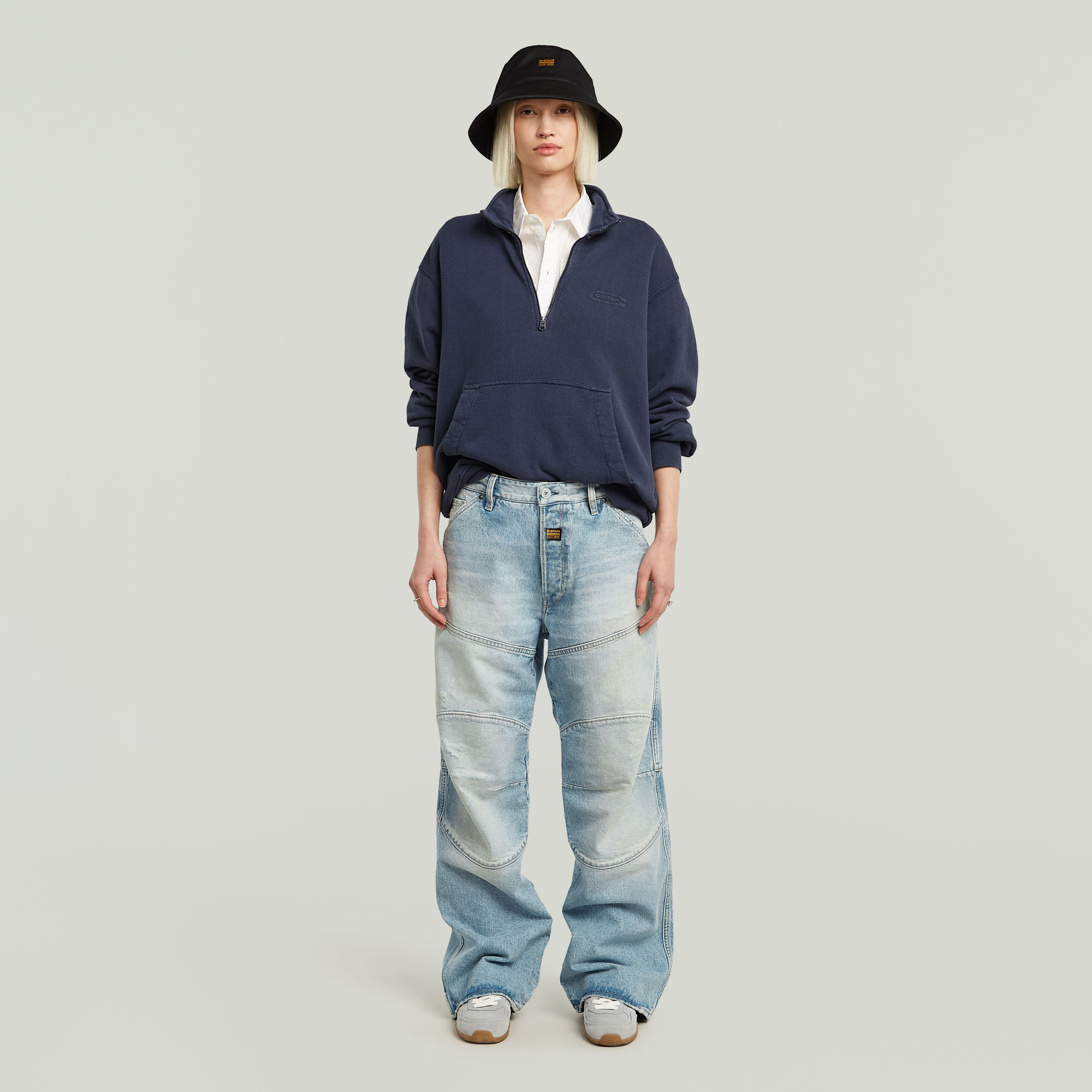 G-Star RAW G-STAR Elwood Unisex Low Loose Jeans Lichtblauw Heren
